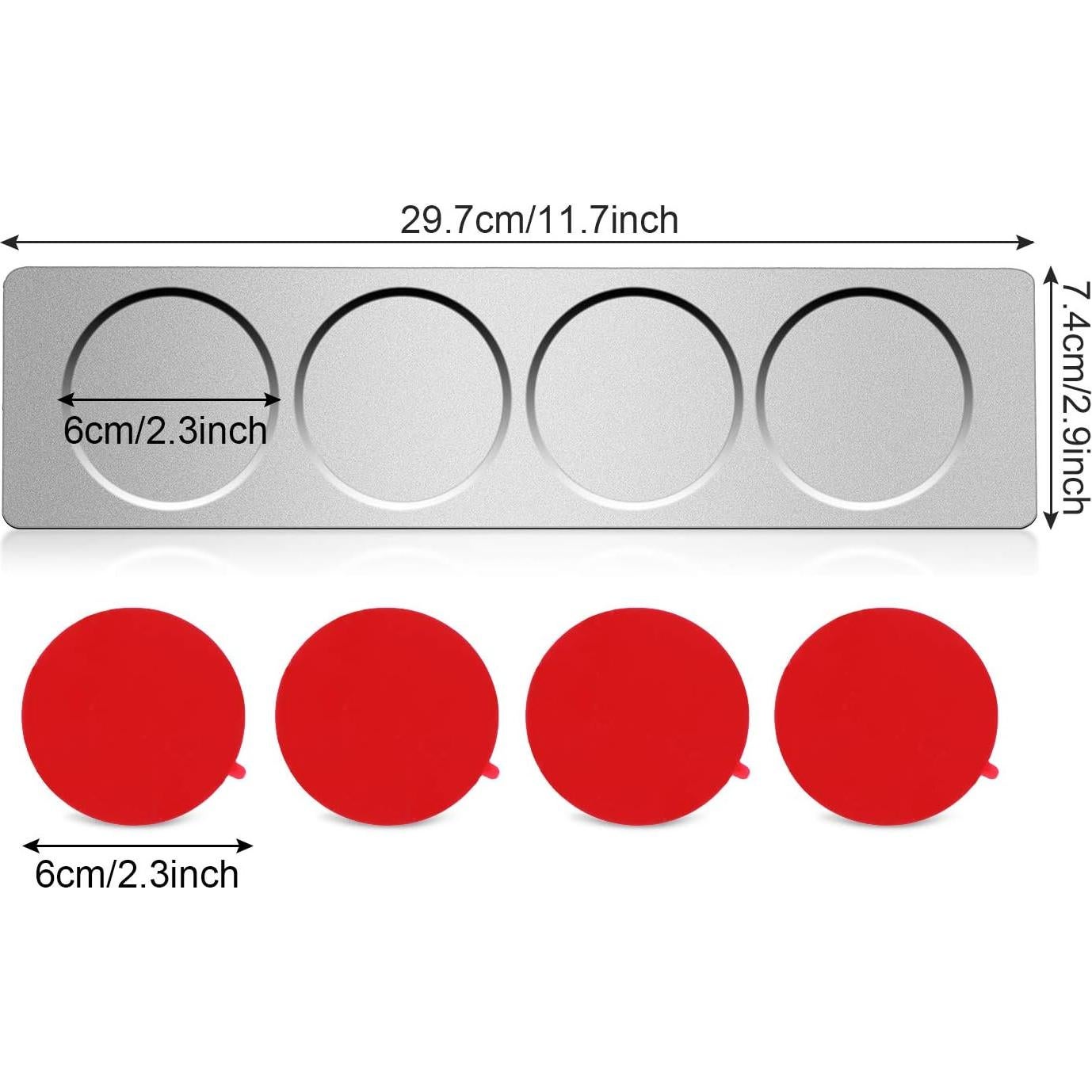 Estante Flotante Magnético CHENGU 3 Piezas Acero Inoxidable