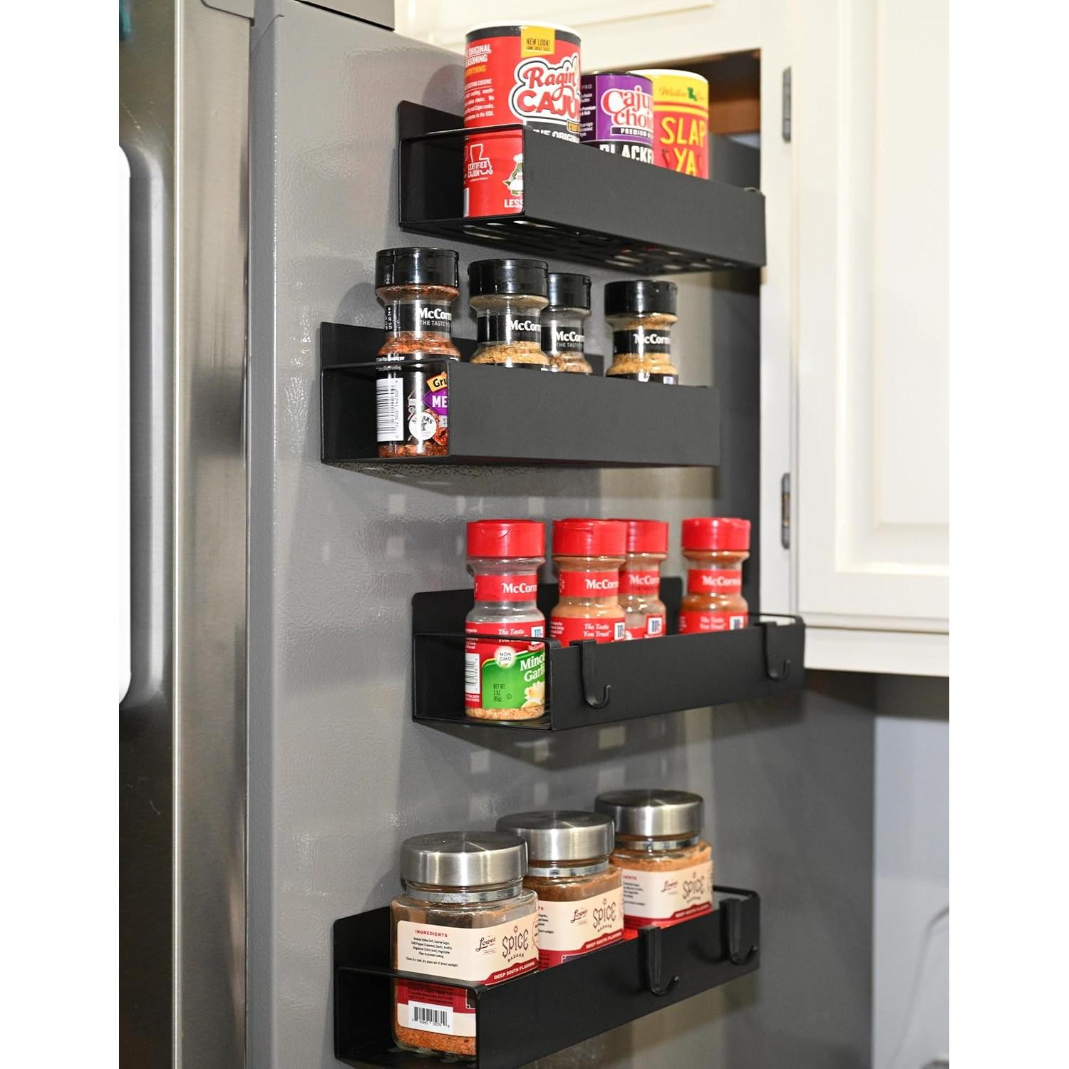 Estante Magnético para Especias Genérico Negro 1.73 kg