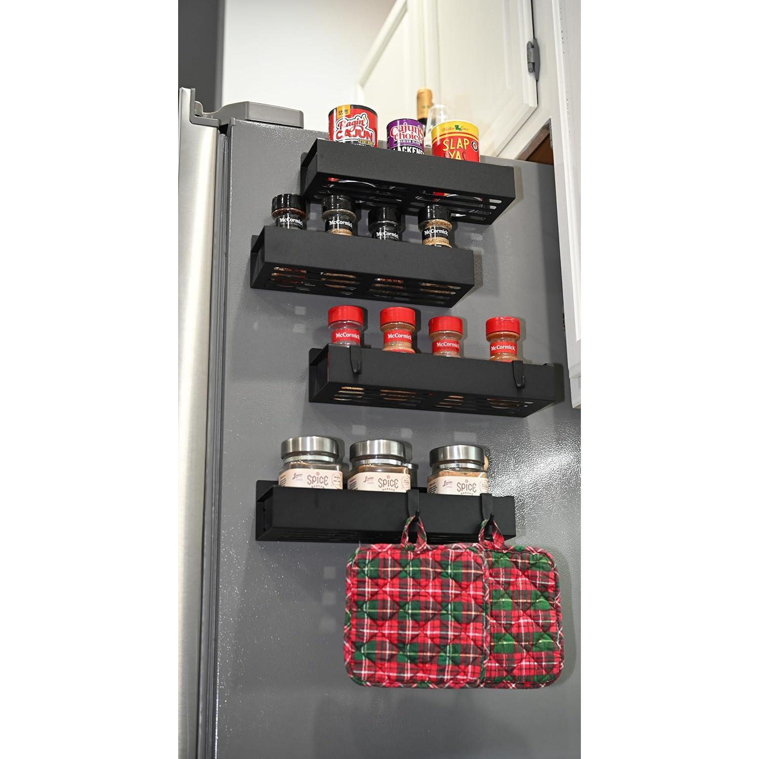 Estante Magnético para Especias Genérico Negro 1.73 kg