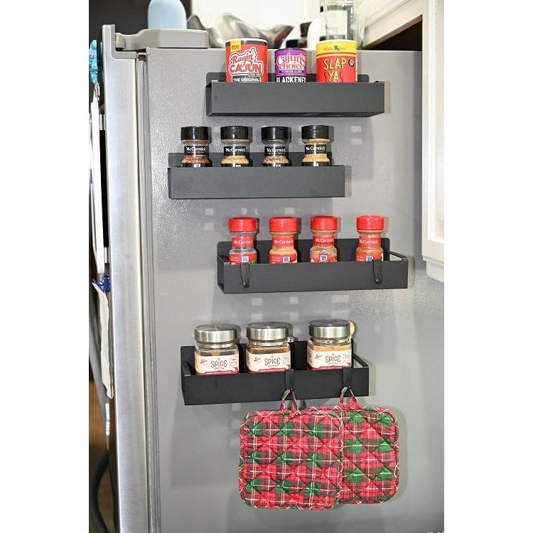 Estante Magnético para Especias Genérico Negro 1.73 kg