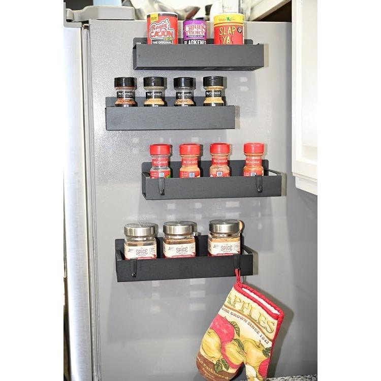 Estante Magnético para Especias Genérico Negro 1.73 kg