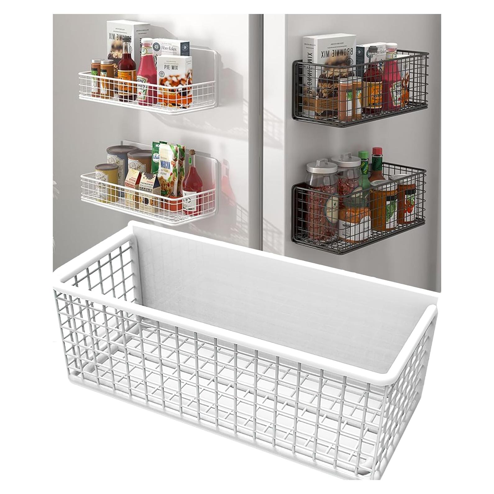 Cesta Magnética Organizador Buyyyit 24x10x8 cm Blanco