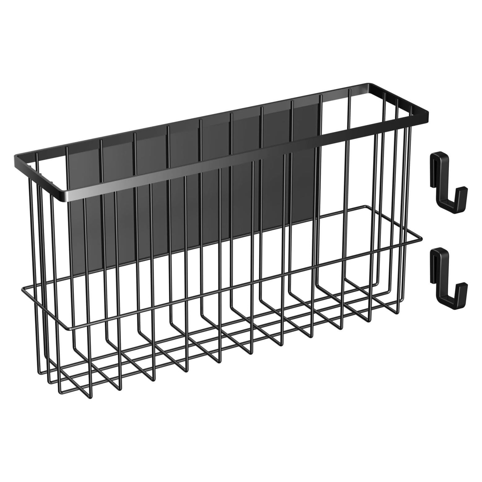 Cesta Magnética Organizador de Especias Jeyoon - Negro 26x8x15.5cm