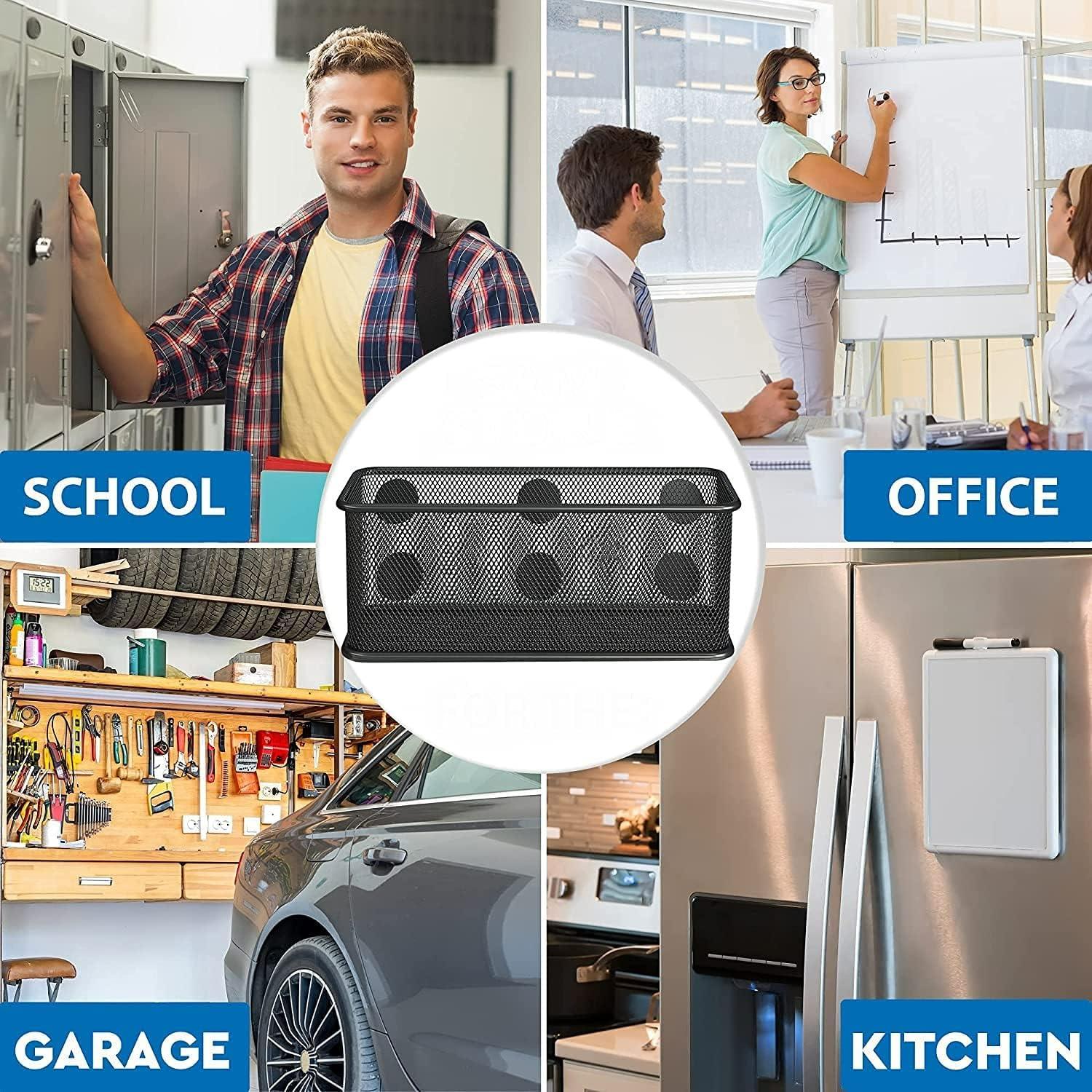 Cestas de Almacenamiento Magnéticas TAPBULL - Juego de 2 Negro