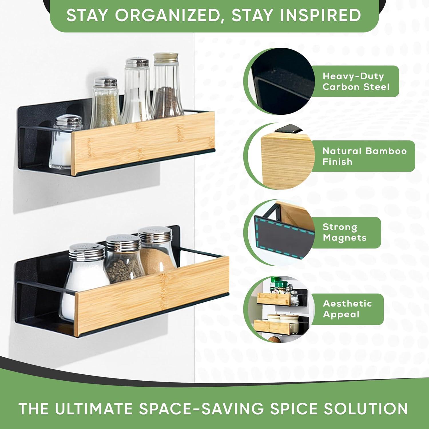 Estante Magnético para Especias Arrietta Home - 2 Piezas