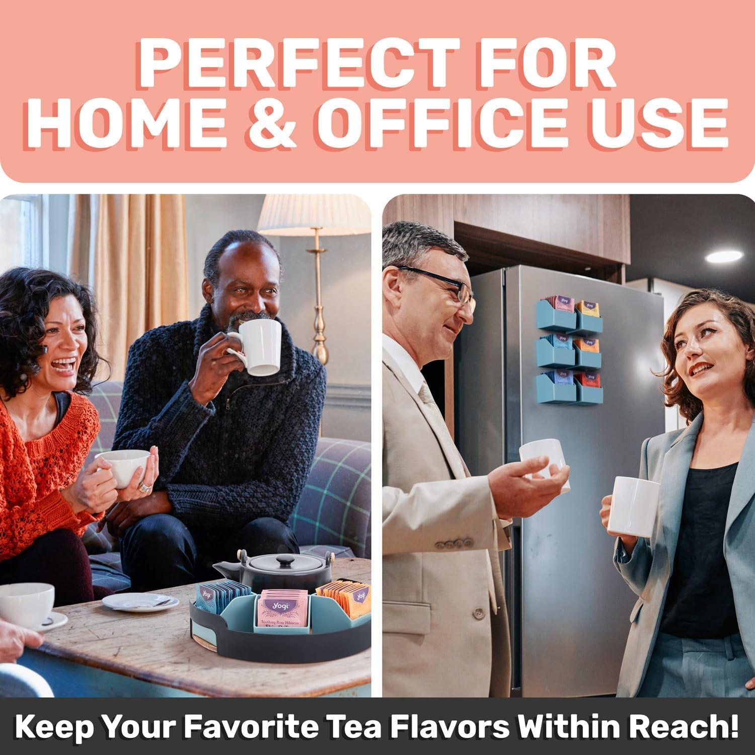 Organizador Magnético de Té Mona - 6 Soportes para Refrigerador