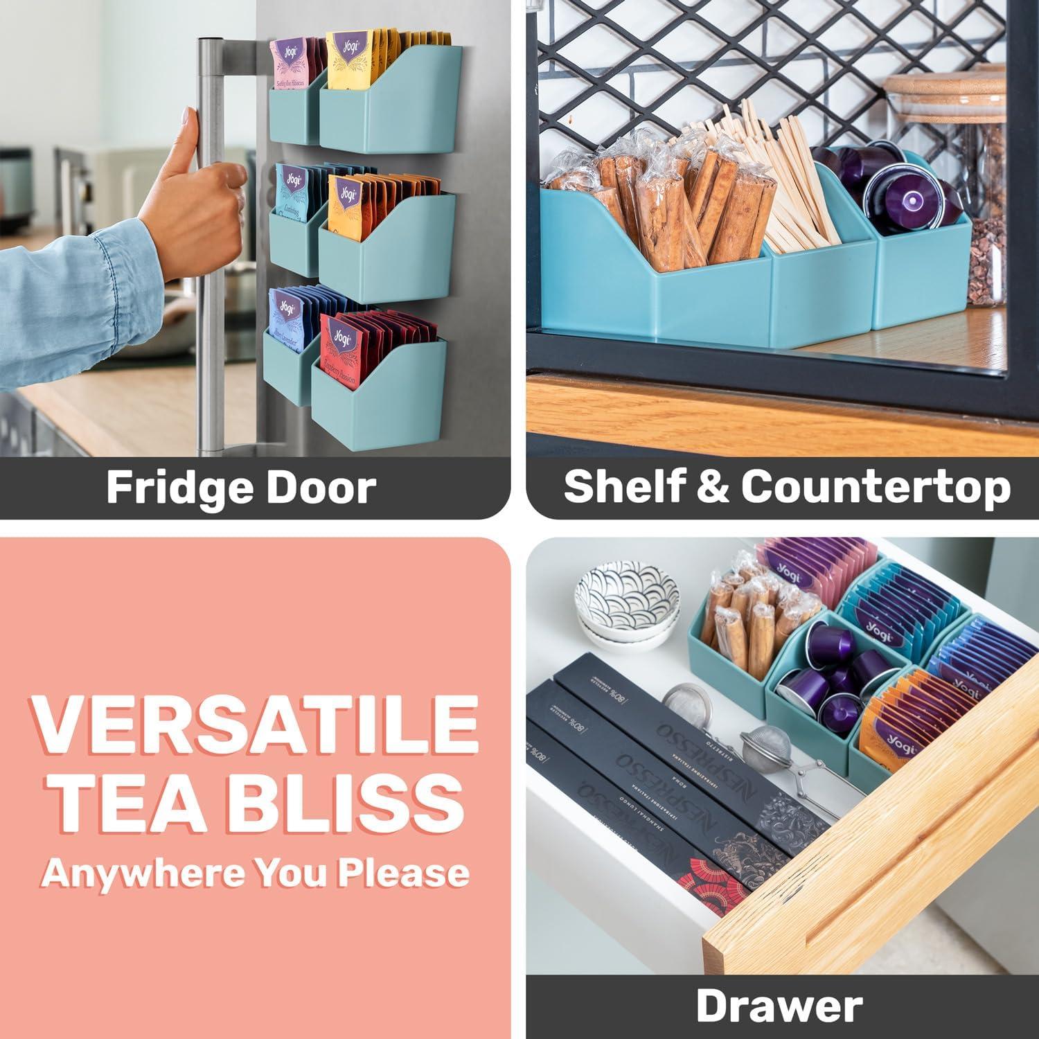 Organizador Magnético de Té Mona - 6 Soportes para Refrigerador