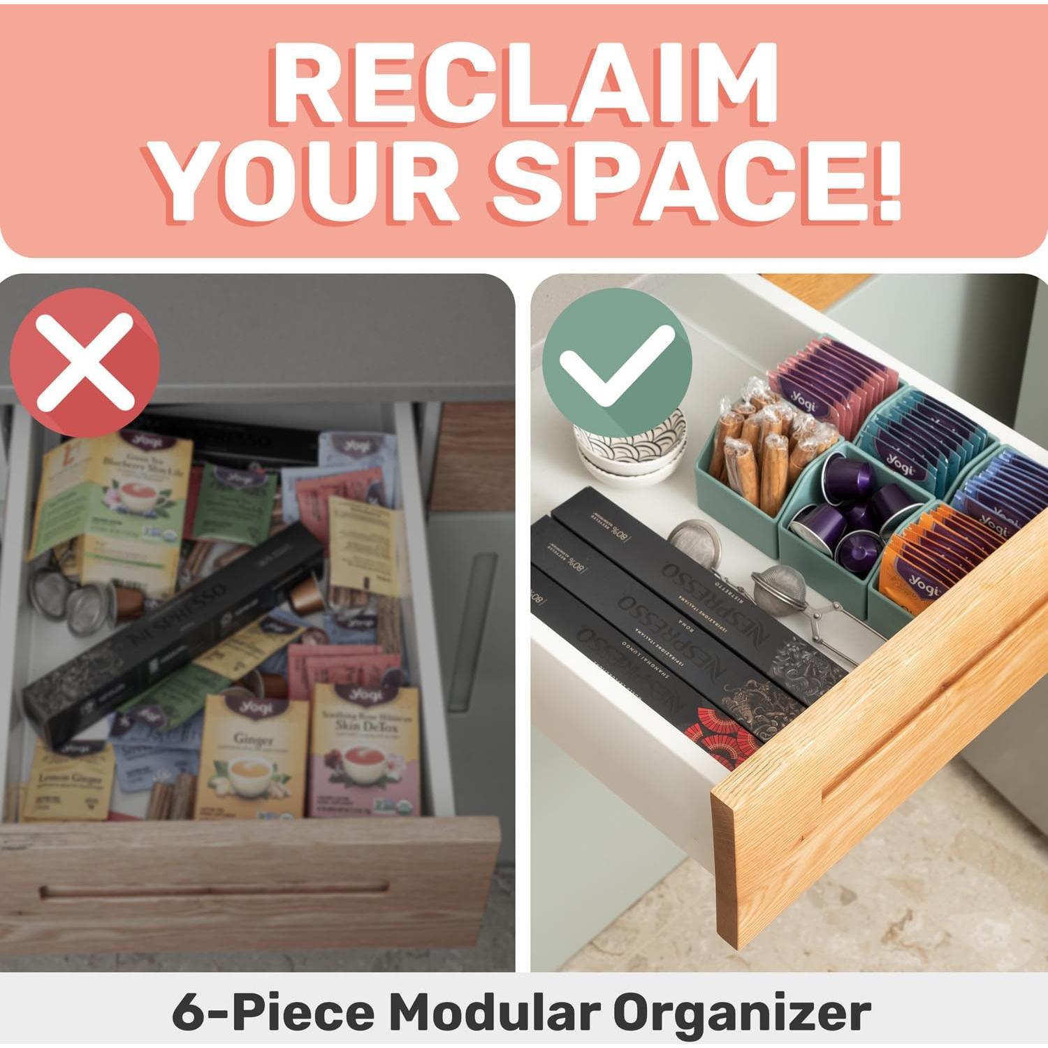 Organizador Magnético de Té Mona - 6 Soportes para Refrigerador