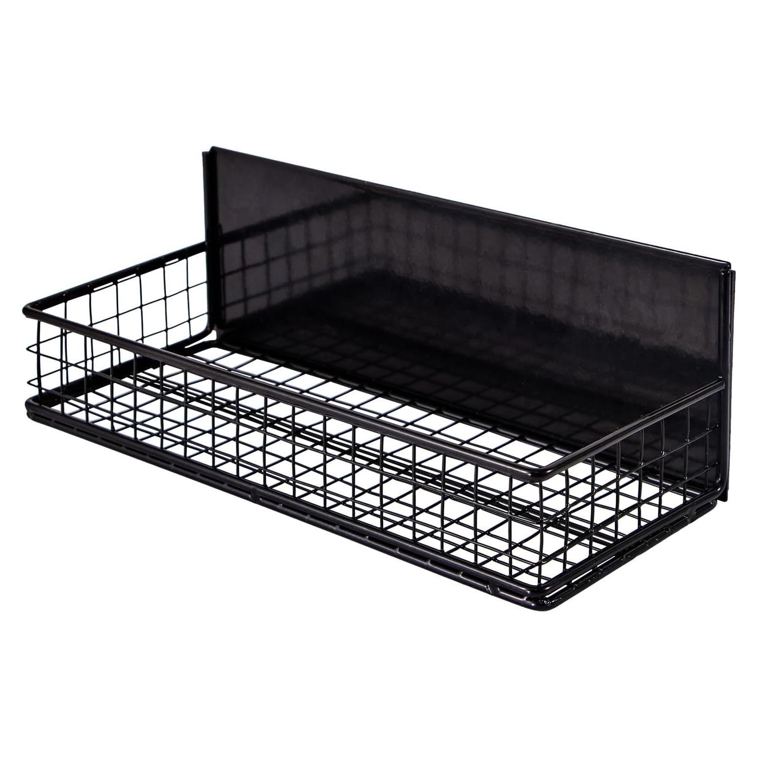 Cesta Magnética Ganydet 24x10 cm Organizador Nevera Negro