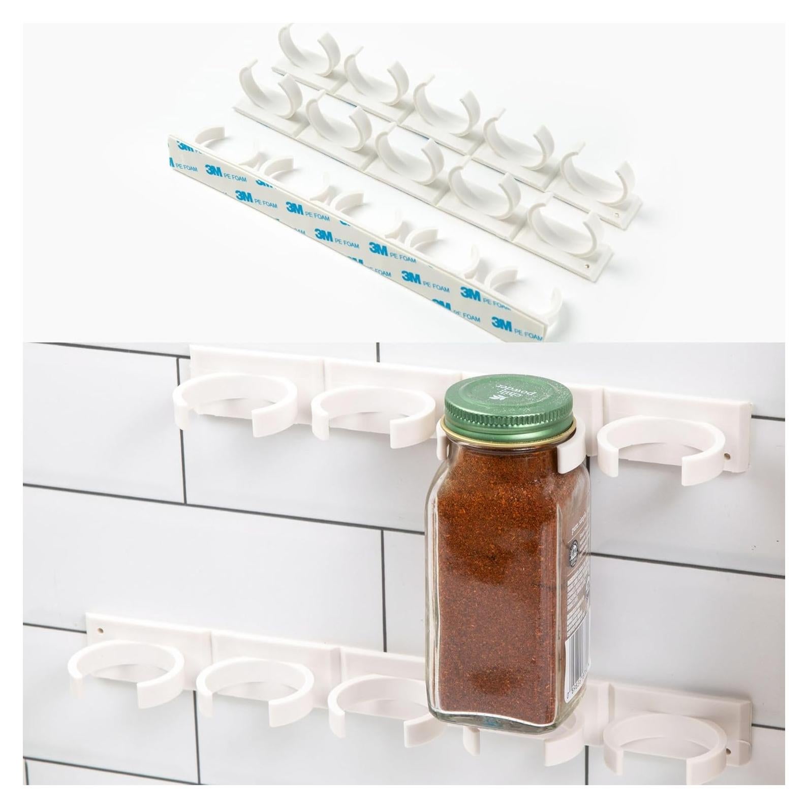 Organizador de Especias Crazy Chef - Tiras de Clips 3M para 15 Tarros