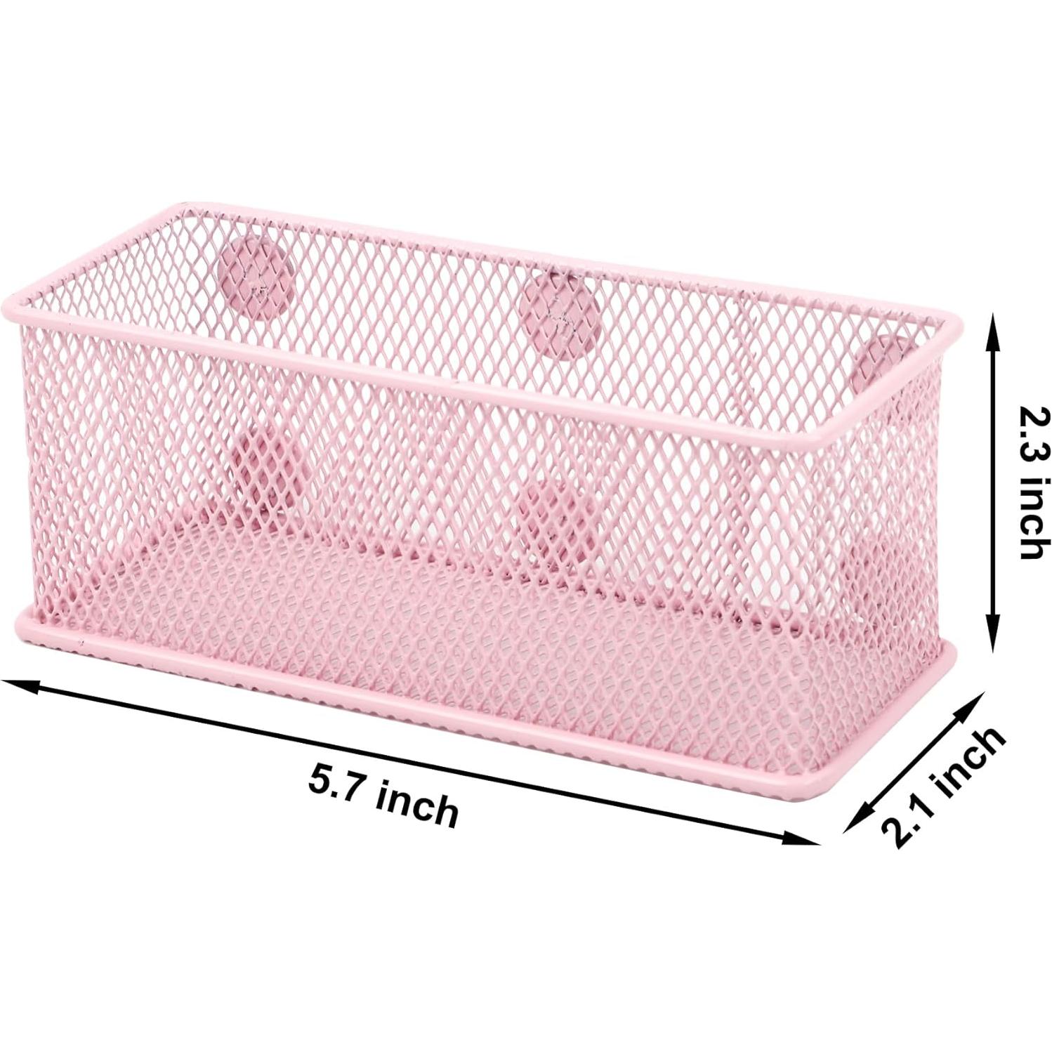 Juego de 3 Soportes Magnéticos EASEPRES Rosa - Almacenamiento de Malla