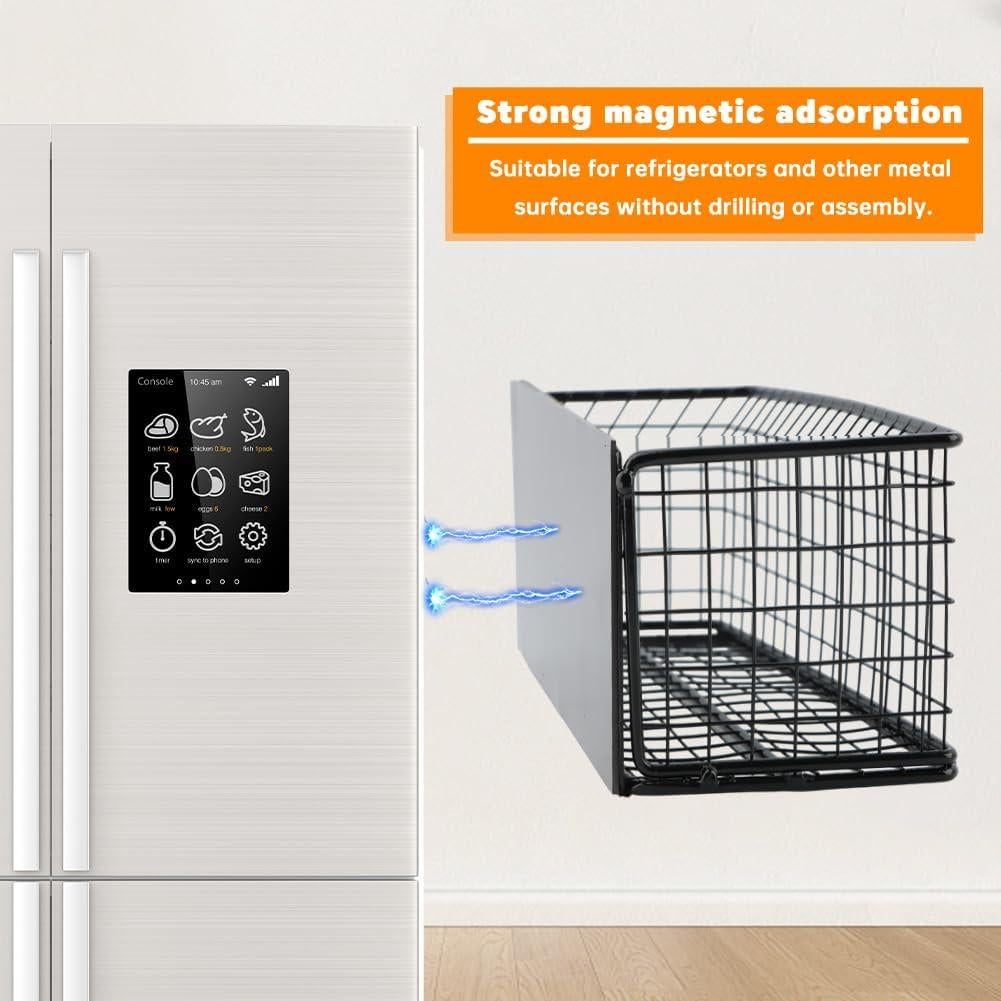 Organizador Magnético de Nevera Ranjaner 25x10x8cm Negro