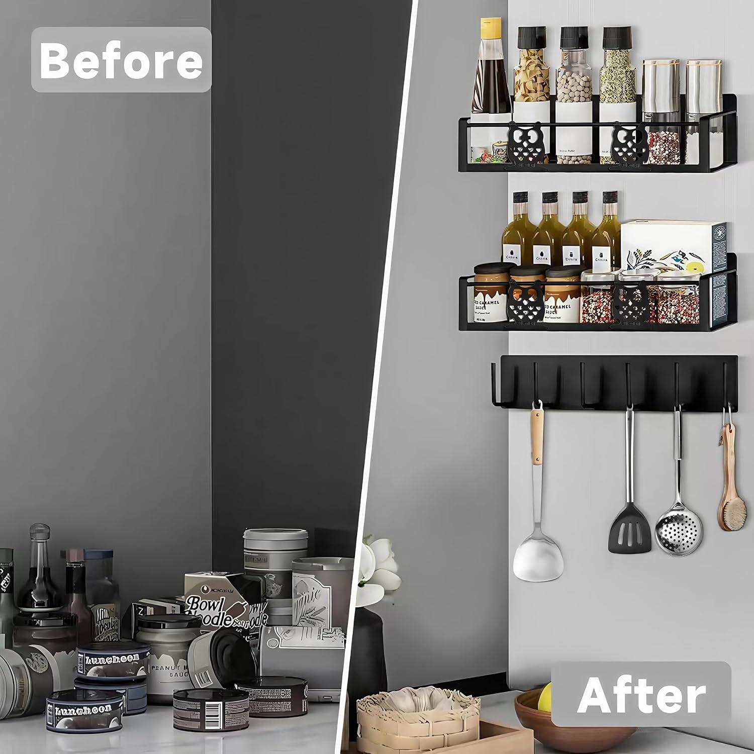 Estante Magnético HCBaoXGui para Especias y Condimentos 3 Piezas