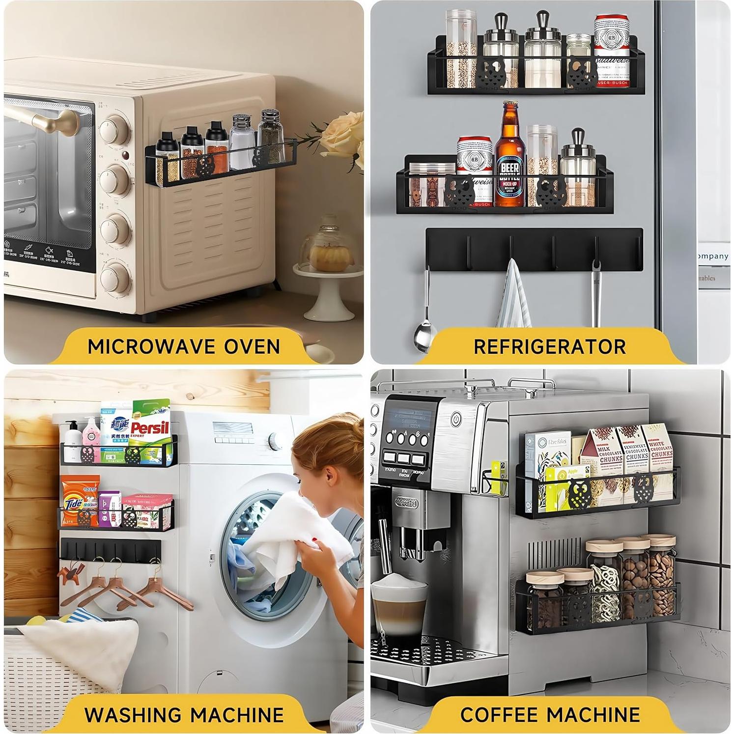 Estante Magnético HCBaoXGui para Especias y Condimentos 3 Piezas