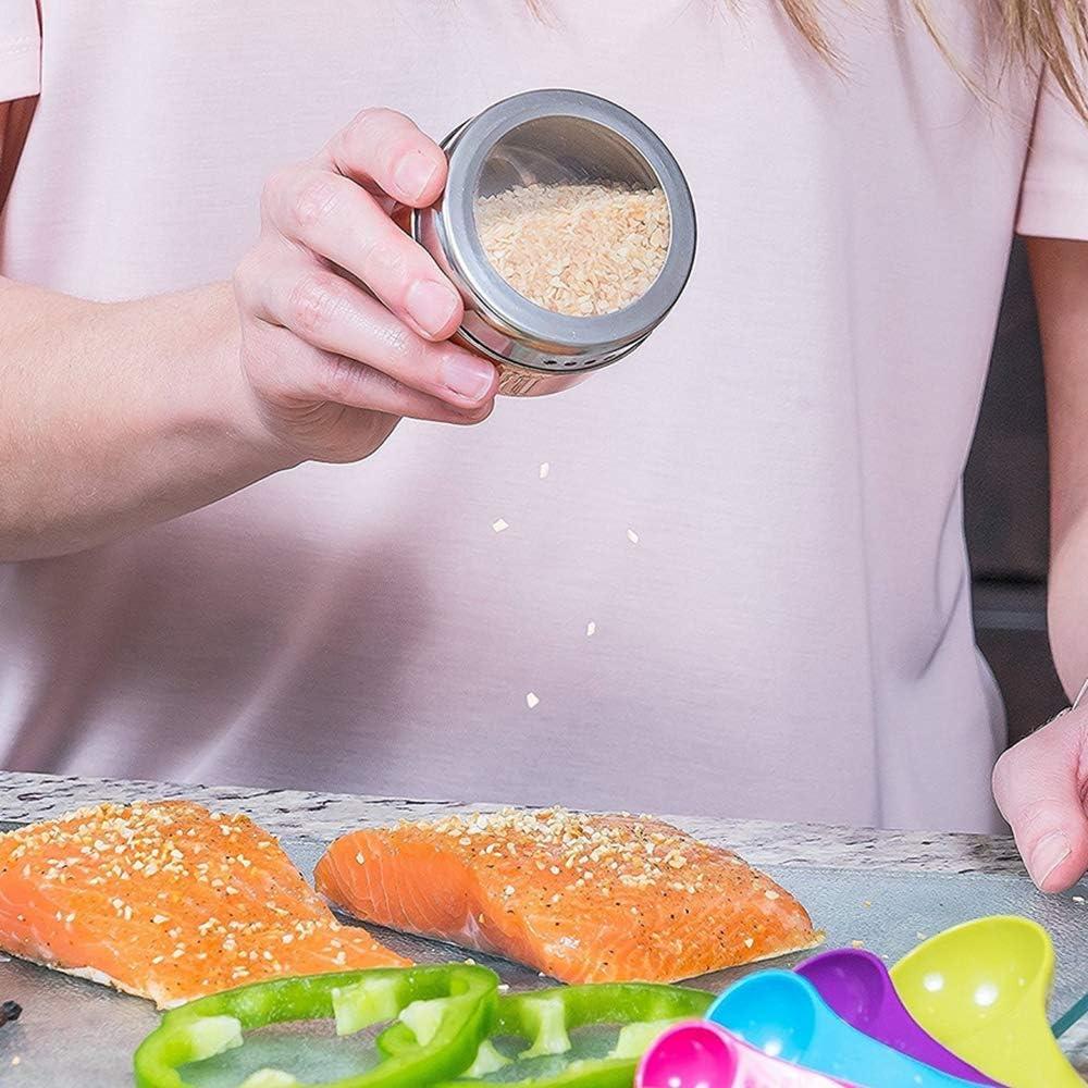 XZJMY Latas Magnéticas para Especias 5 Piezas Acero Inoxidable