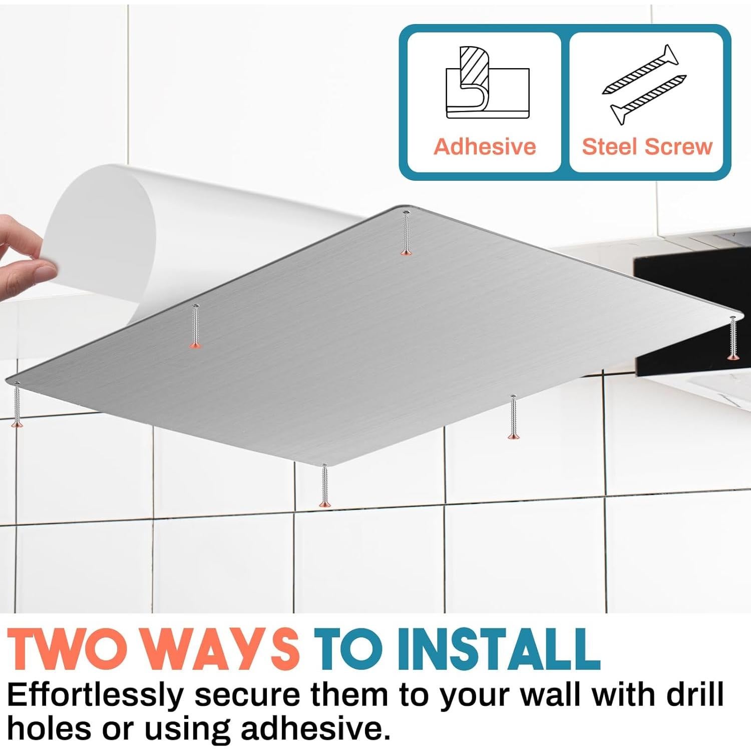 Paquete de 2 Tableros Magnéticos Inoxidable MorningRo 44.5x29.2cm