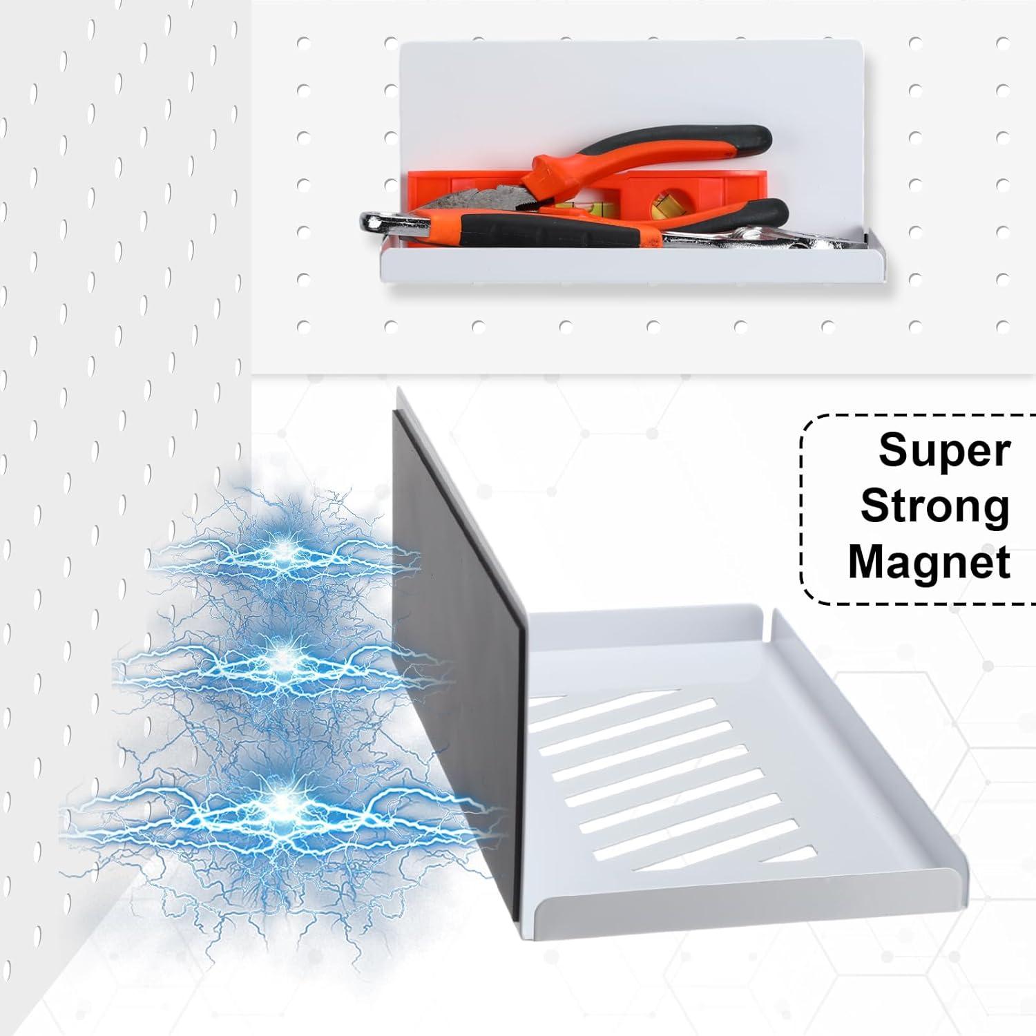 Estanterías Magnéticas Therwen 4 Piezas 20x12x9 cm Blanco