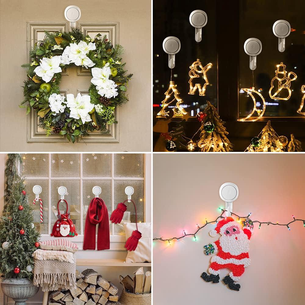 Ganchos de Succión LUXEAR - 2 Paquete Impermeables 5 kg