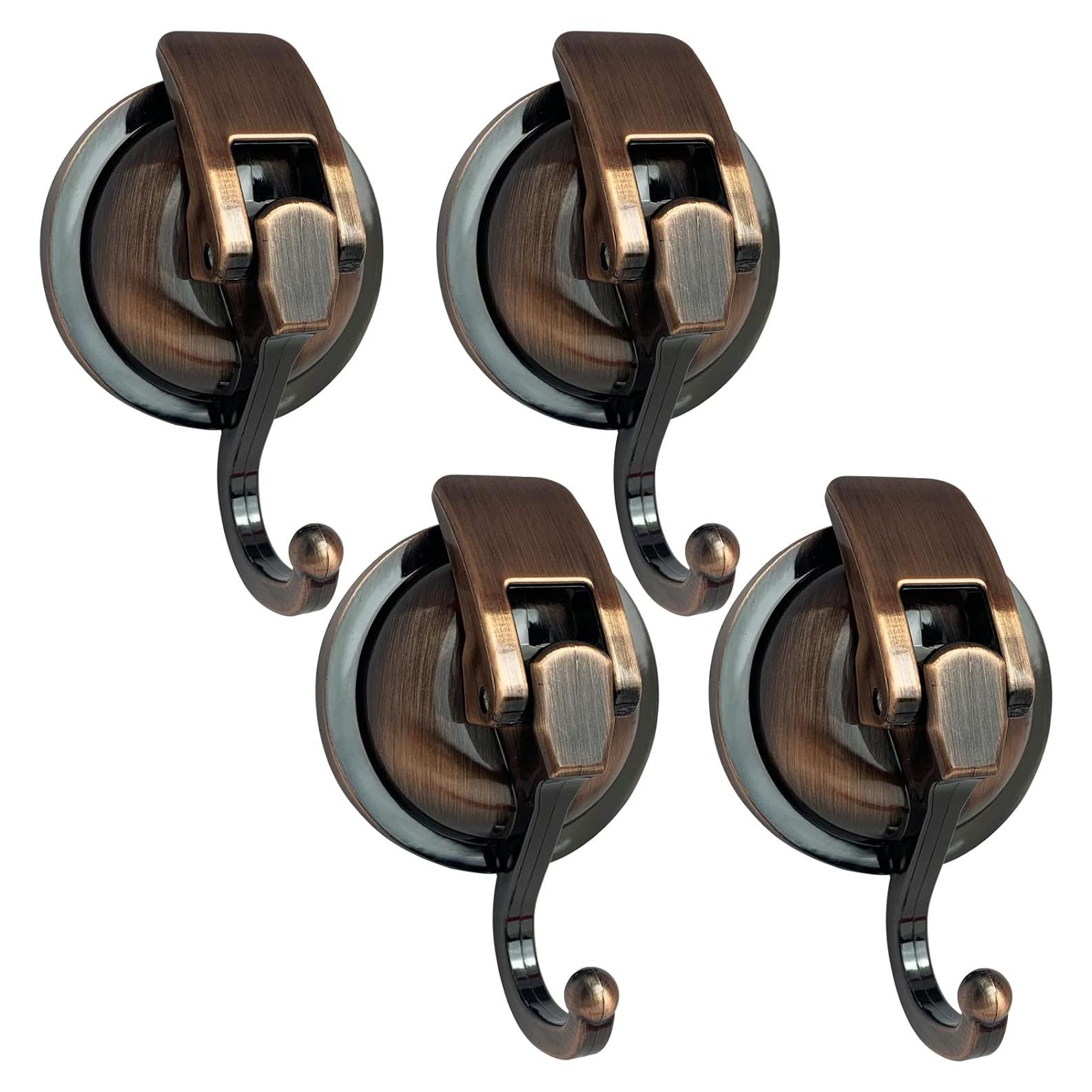 Ganchos de Ventosa YSSILADI Brass Antiguo 4 Paquete 6.8 kg