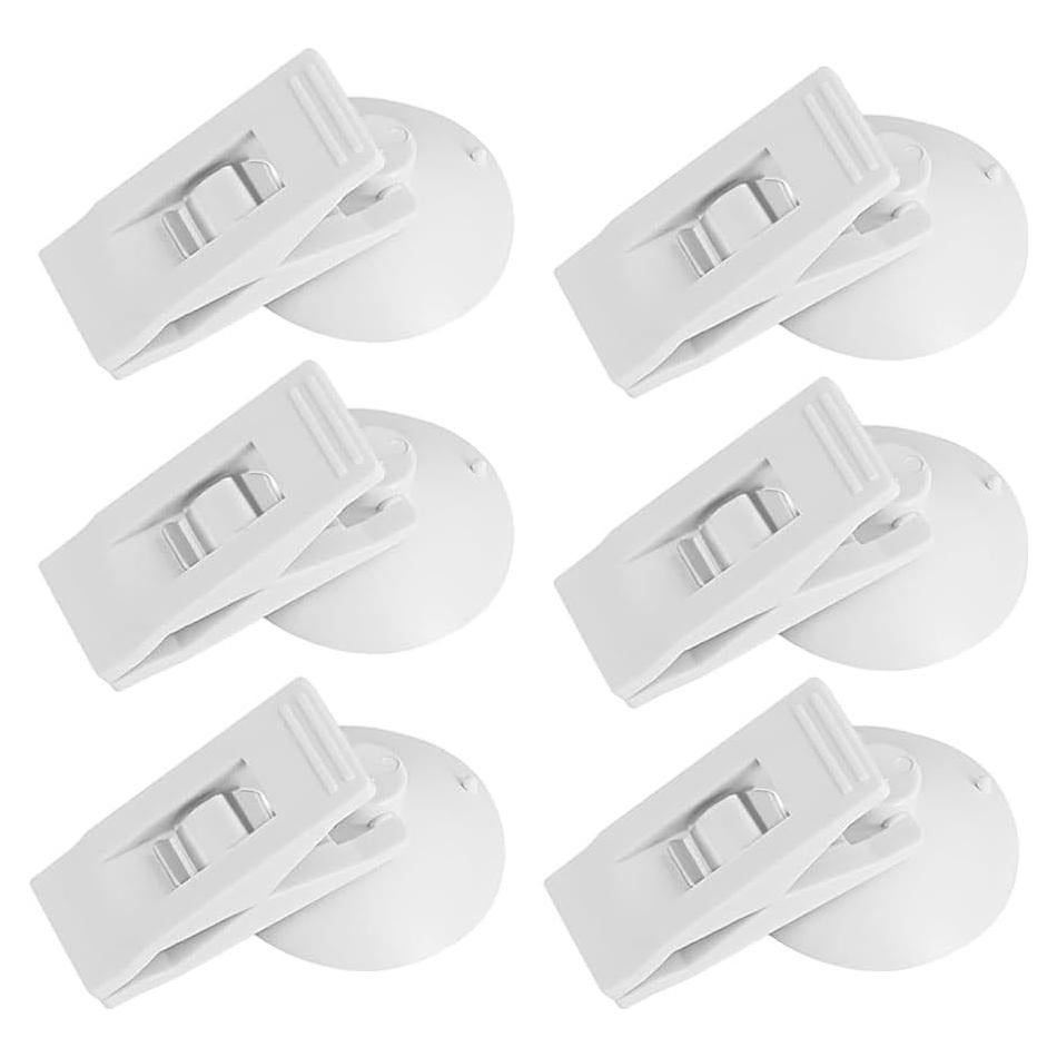 Organizador de Ventosa Multiusos TOGRAND 6 Piezas Blanco