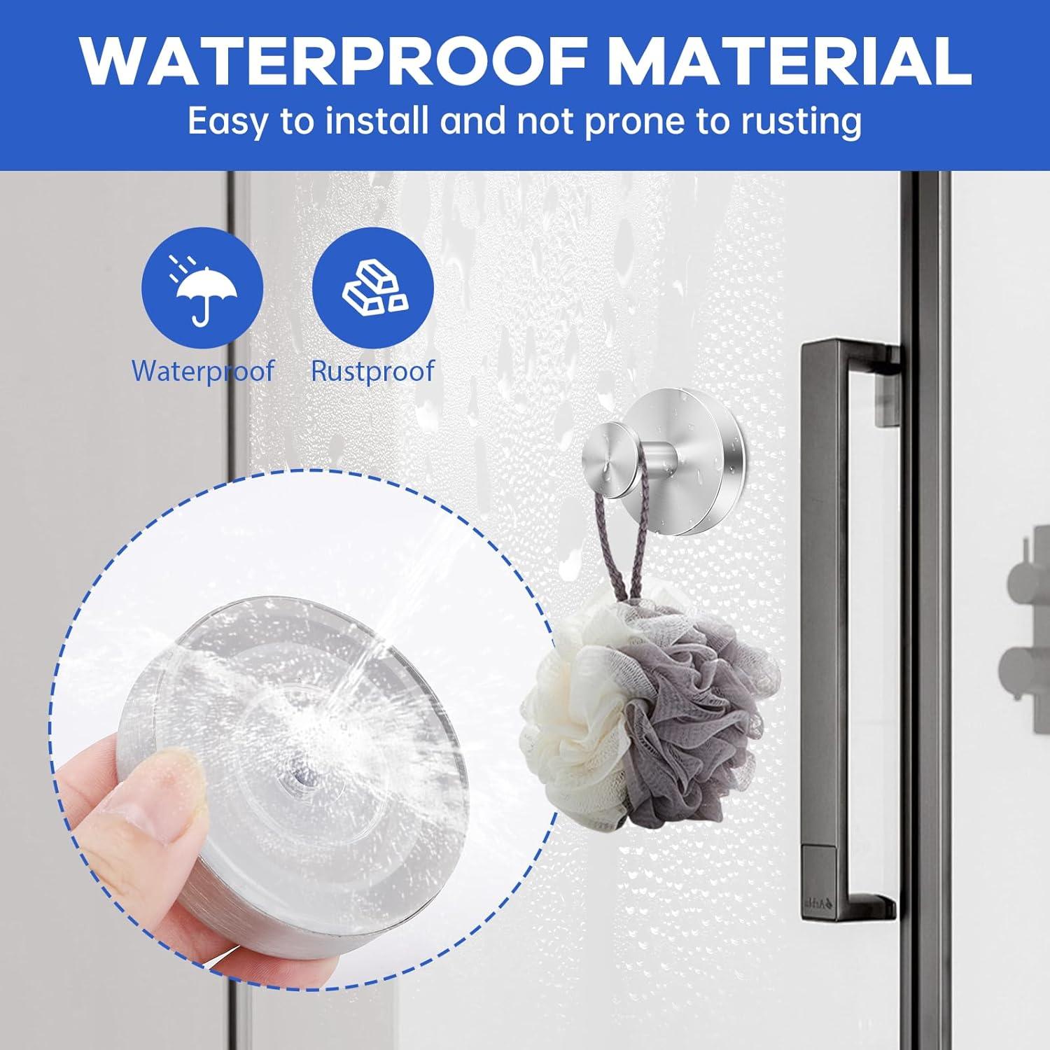 Ganchos de Ventosa HRMNUS para Ducha y Cocina - 2 Piezas