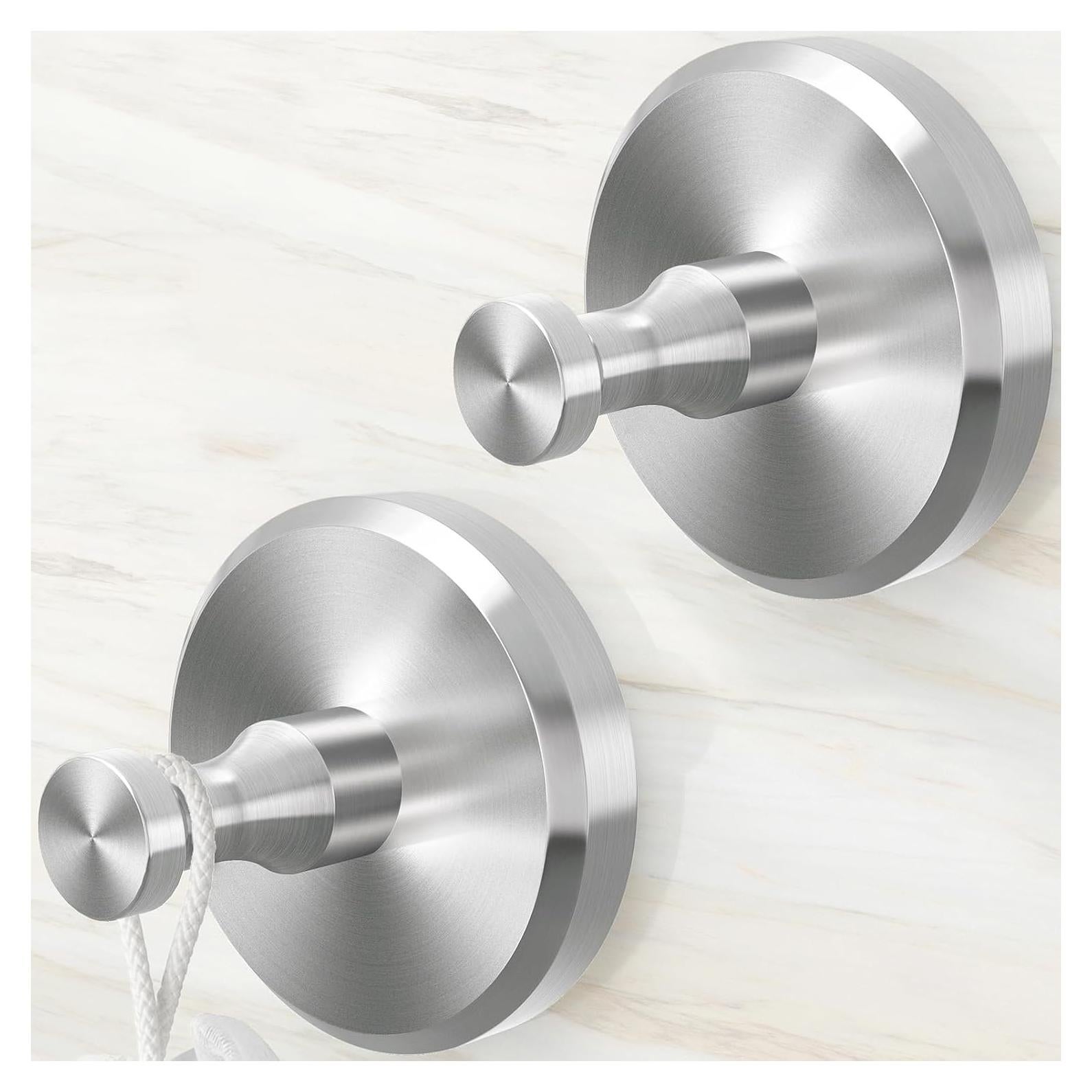 Ganchos de Ventosa JUYSON 2 Paquete Acero Inoxidable Niquelado