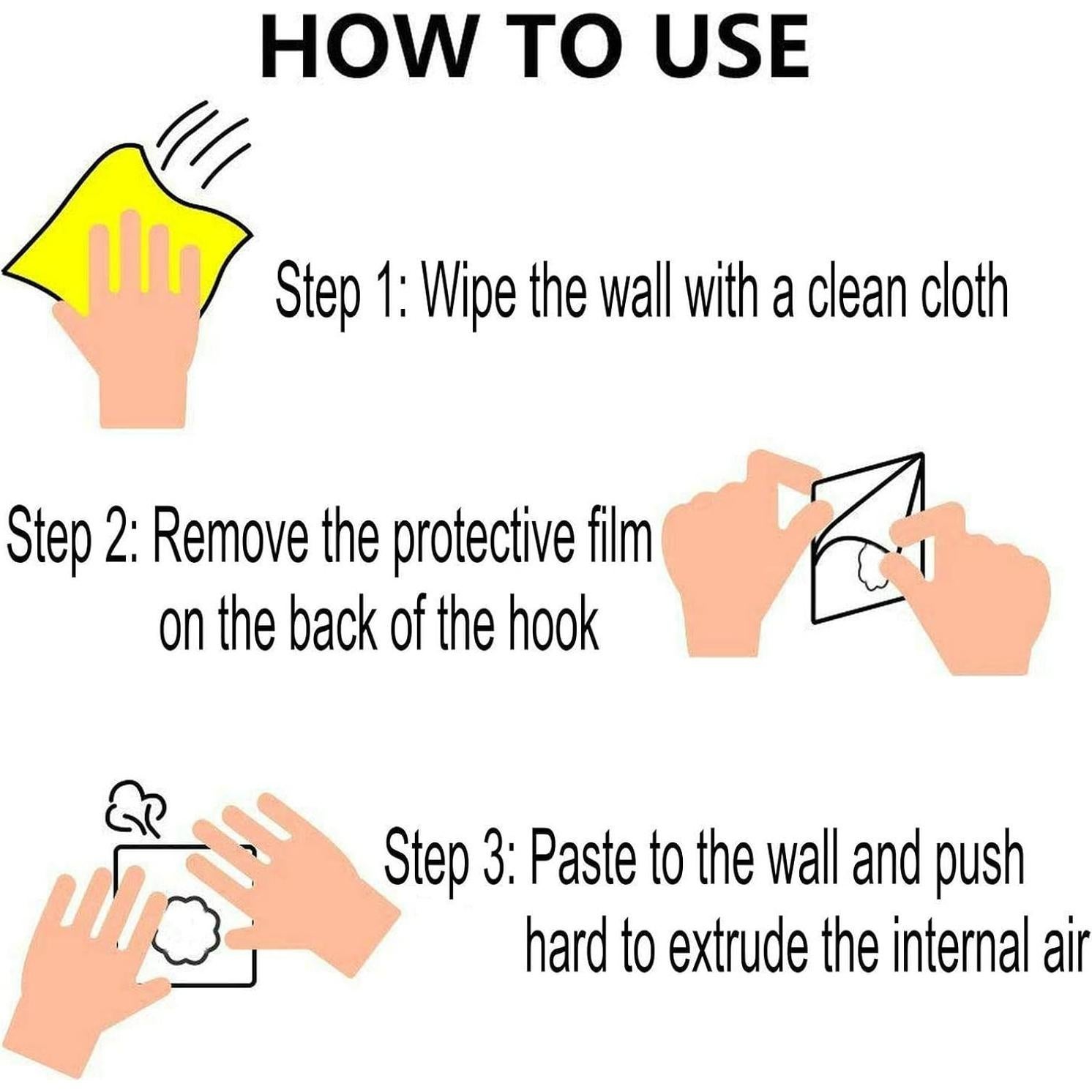 Ganchos Adhesivos Transparentes Jwxstore 24 Paquete 15kg