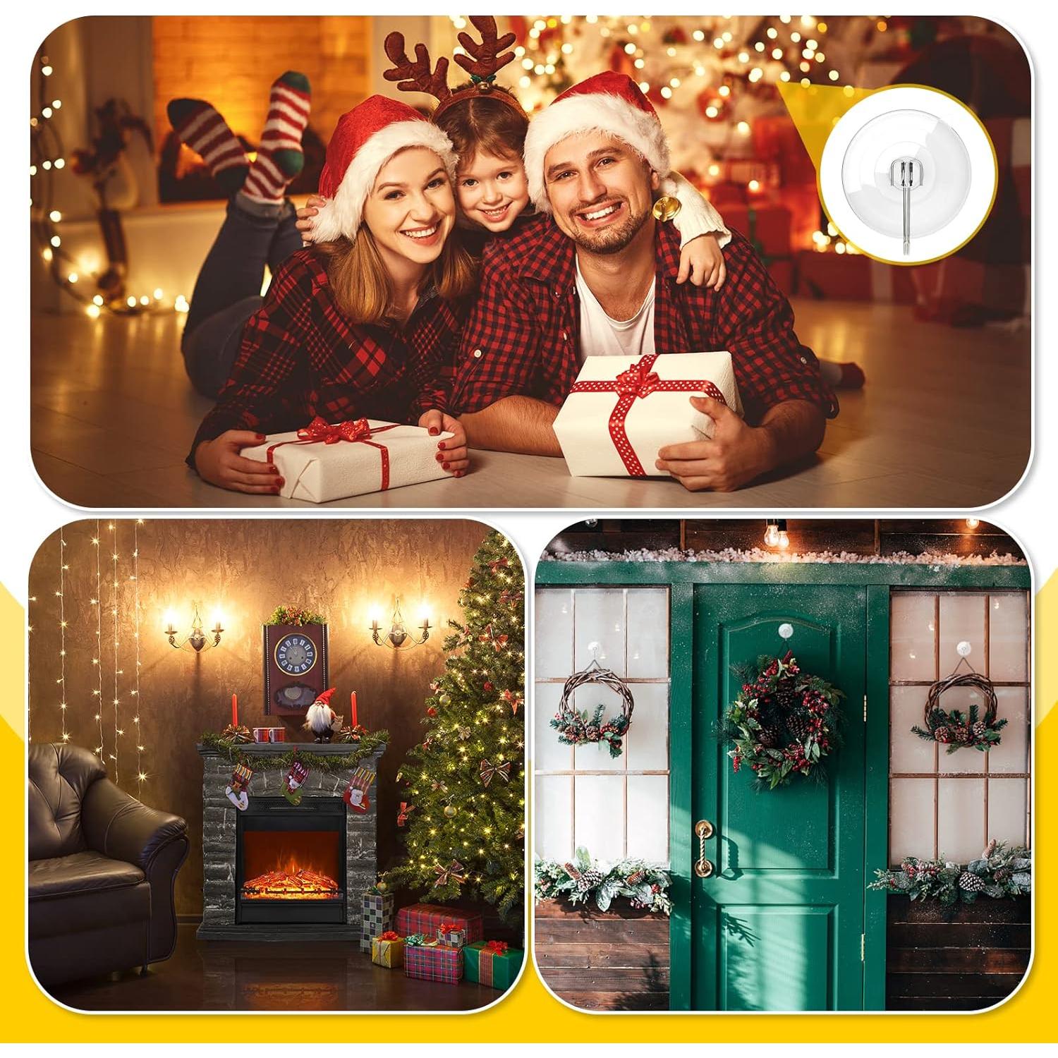 Ganchos de Ventosa HangerSpace 8 Piezas 7 kg Transparentes