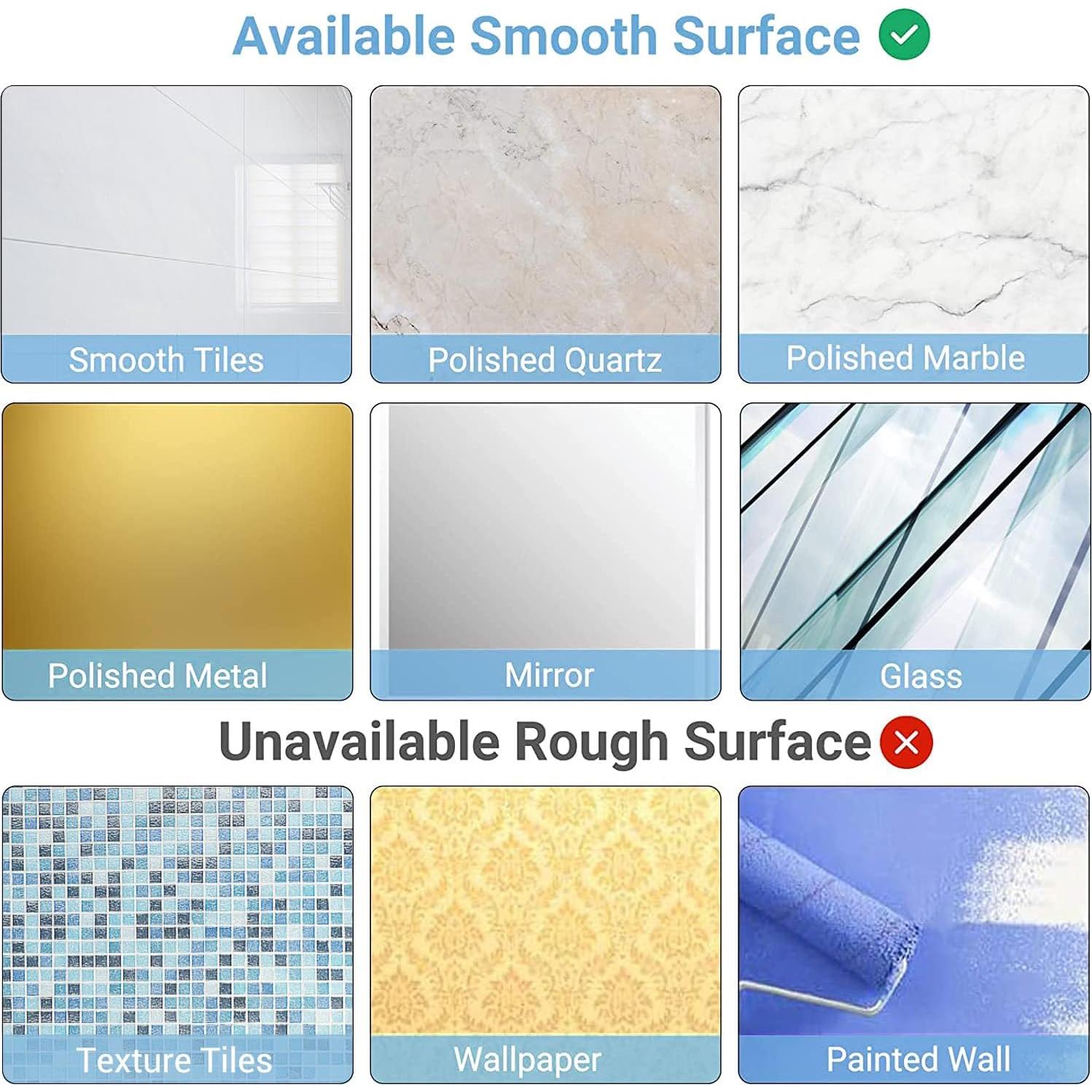 Large Suction Cup Hooks Shower Razor Holder - 2 Pack Heavy Duty Reusable Vacuum Shower Hook, Damage Free Wall Hooks for Bathroom Kitchen Towel Loofah Sponge Key Shaver Bathrobe Wreath