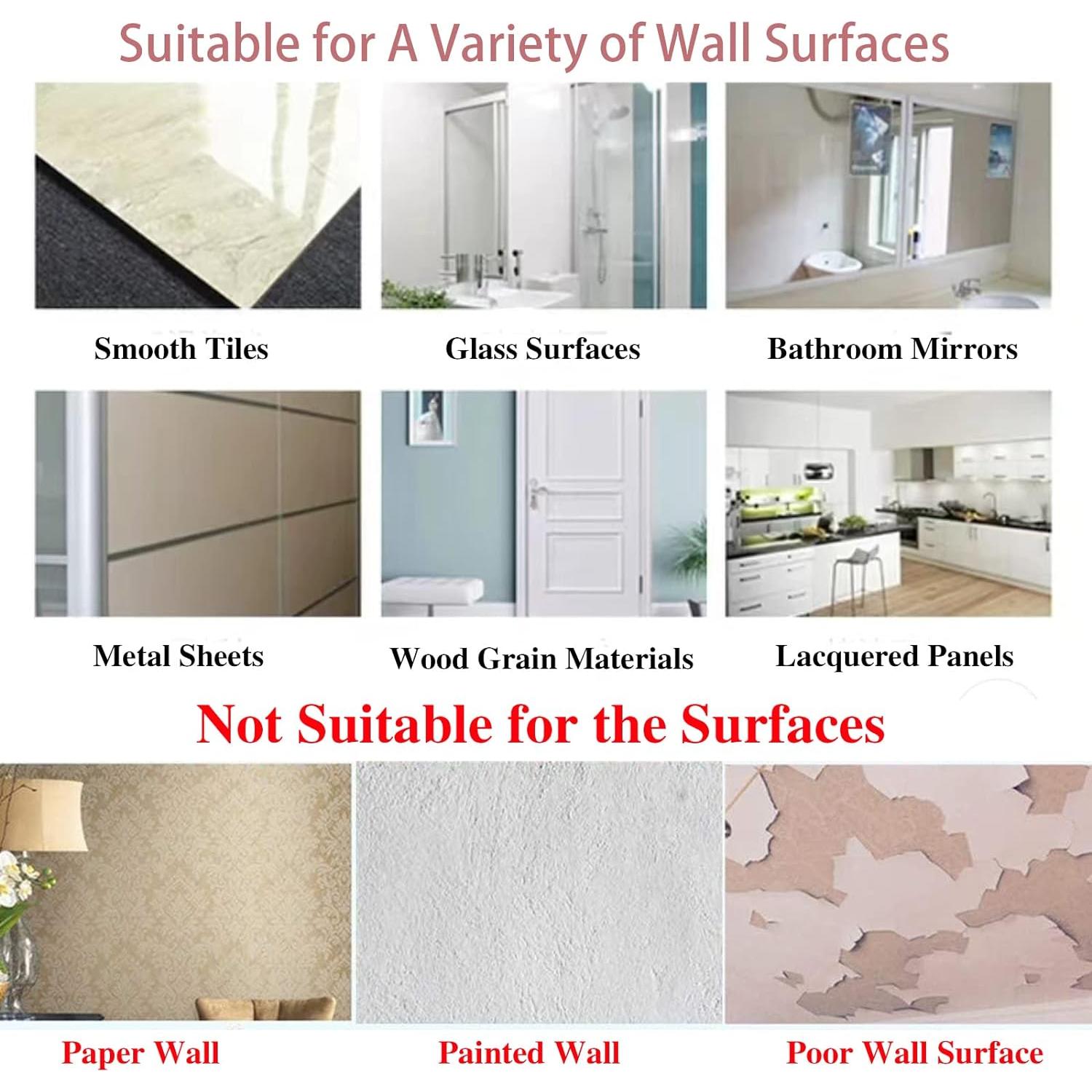 Ganchos Adhesivos DDMY 24 PCS 15 kg Reutilizables Transparentes