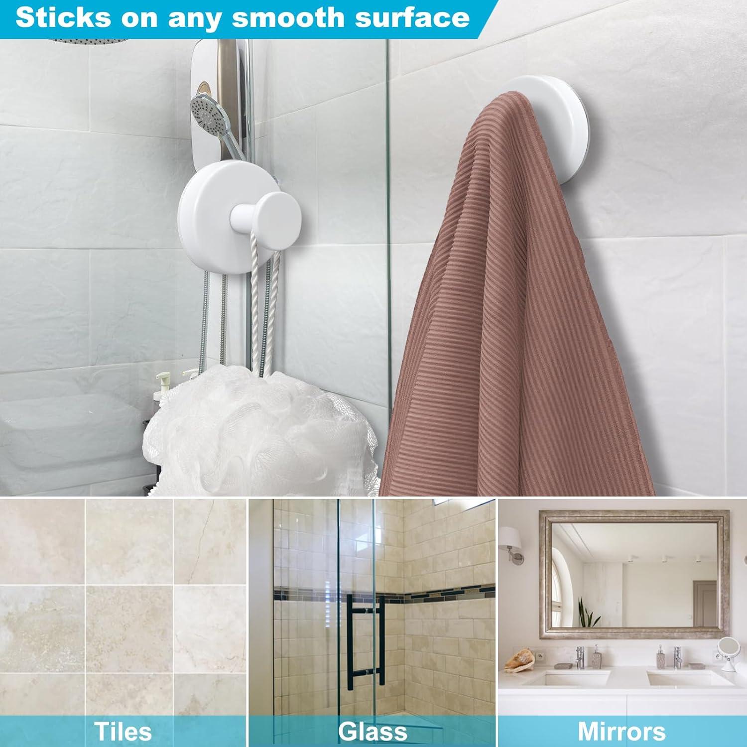 Ganchos de Ventosa AUGLEAF para Ducha y Cocina, 6.8 kg, 2 Pzs