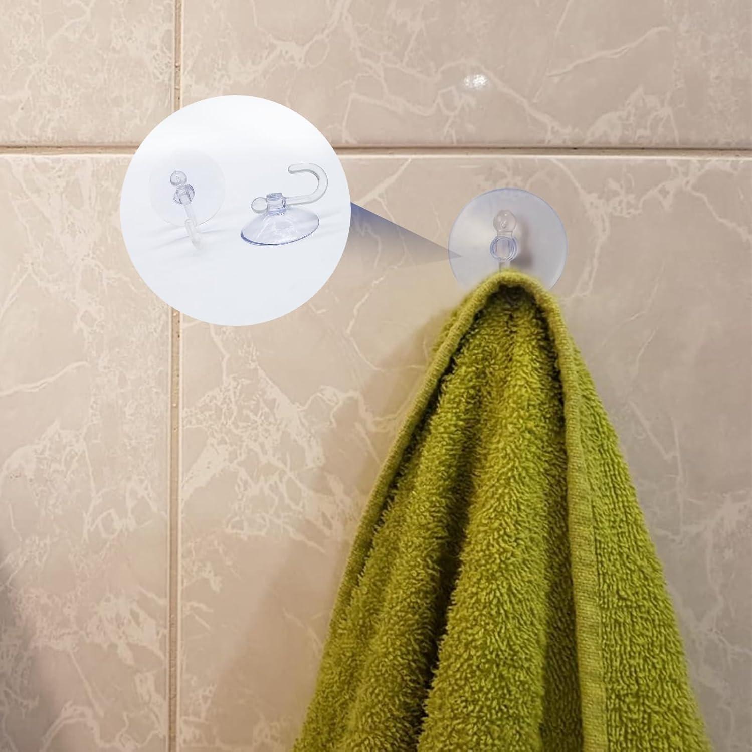 30 Ganchos de Ventosa Kyuionty 30 mm Reutilizables PVC