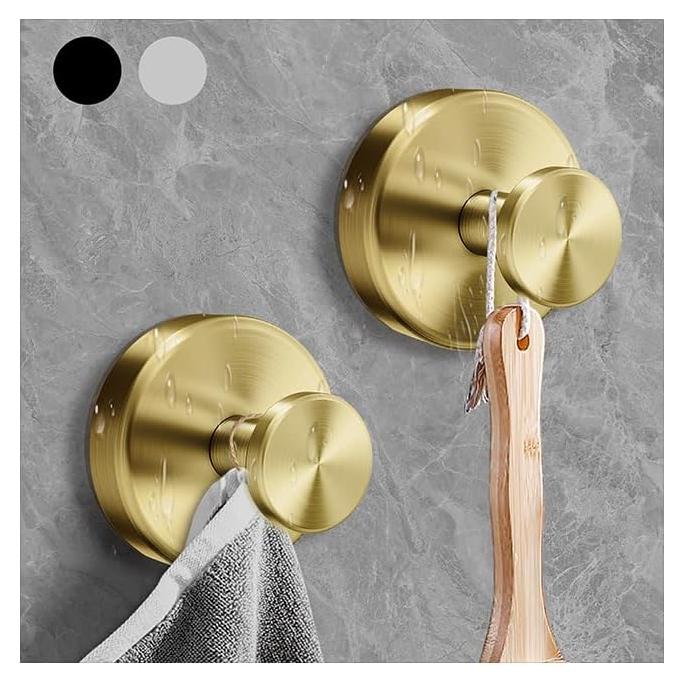 Ganchos de Ventosa KWV para Ducha Oro 2PCS Sin Taladro