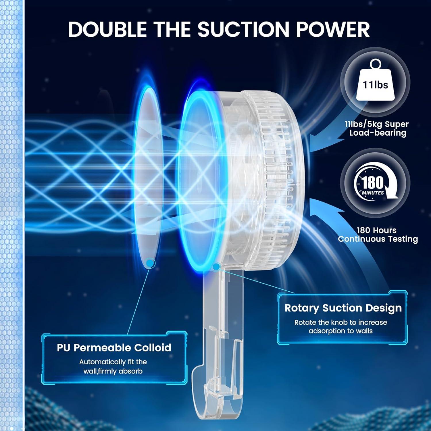 Ganchos de Ventosa Budget & Good - 4 Pcs Impermeables Multiuso