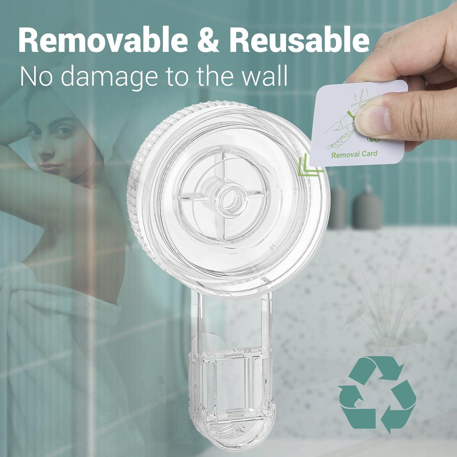 Ganchos de Ventosa Budget & Good - 4 Pcs Impermeables Multiuso