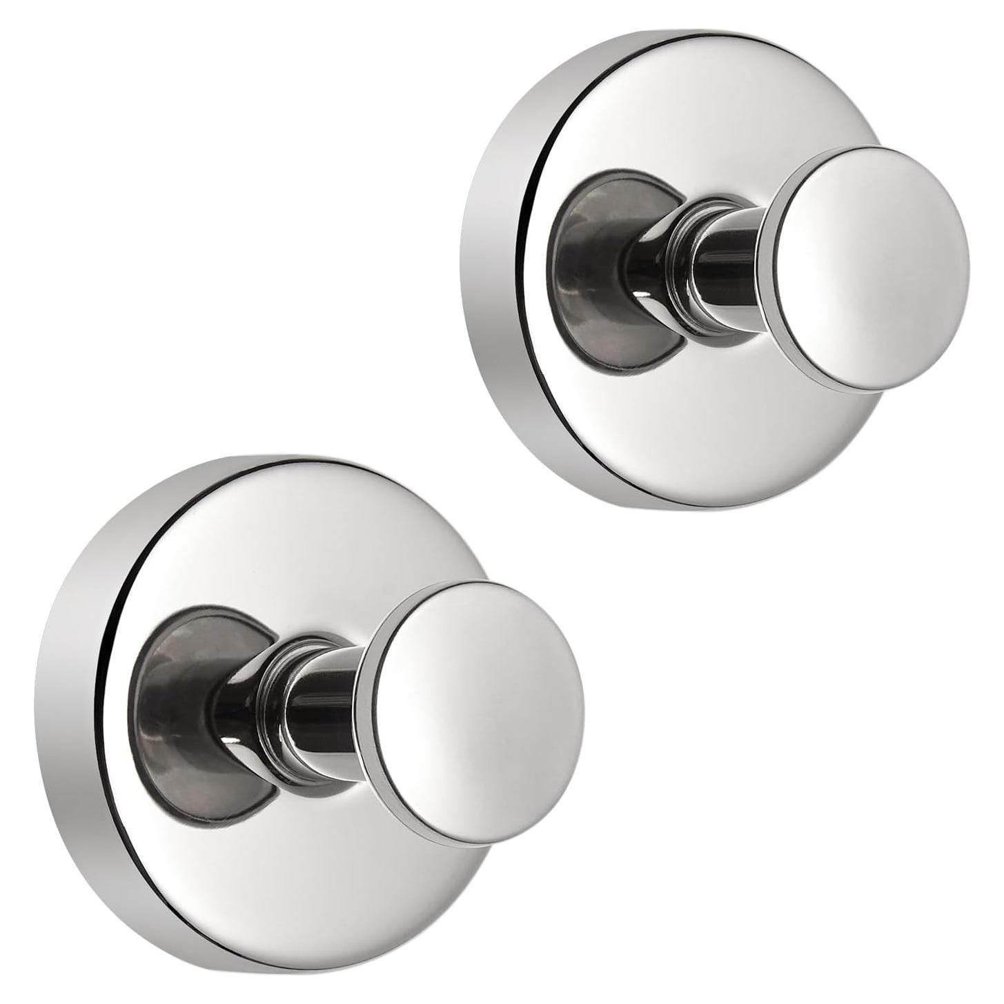 Ganchos de Ventosa Cromados Swodition - 2 Piezas para Ducha