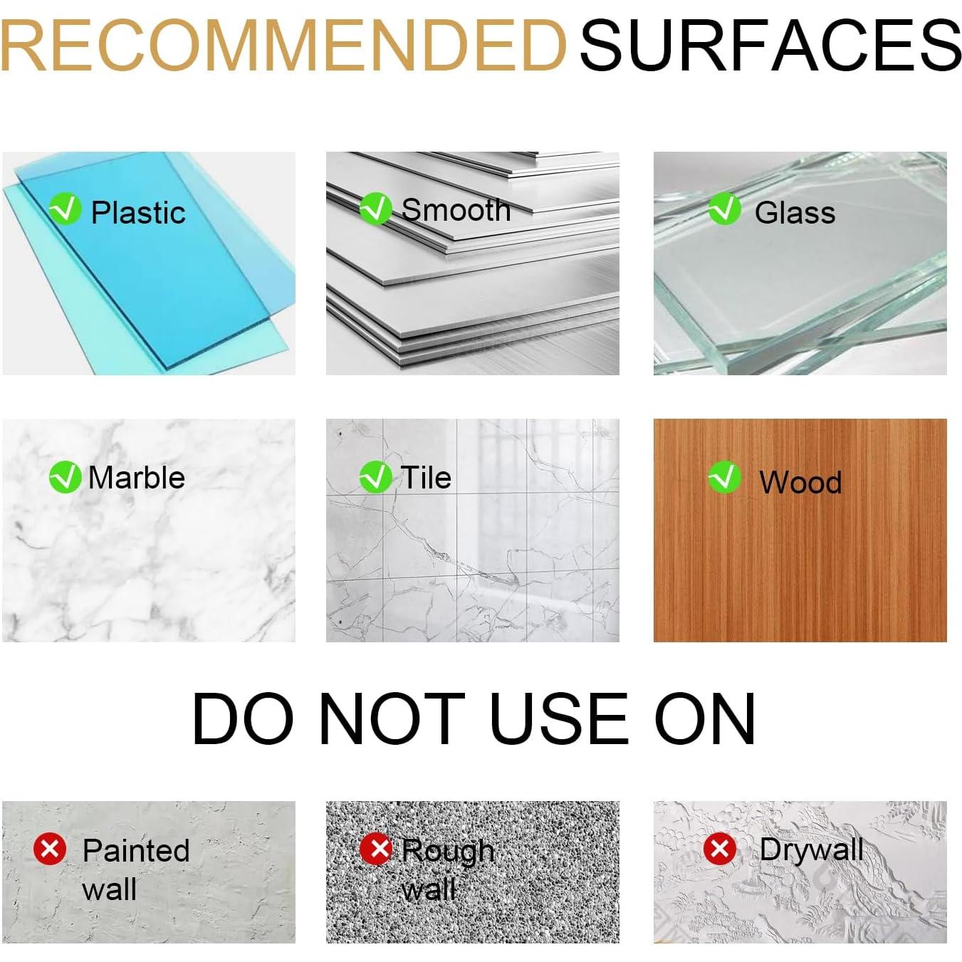 Ganchos de Ventosa Cromados Swodition - 2 Piezas para Ducha