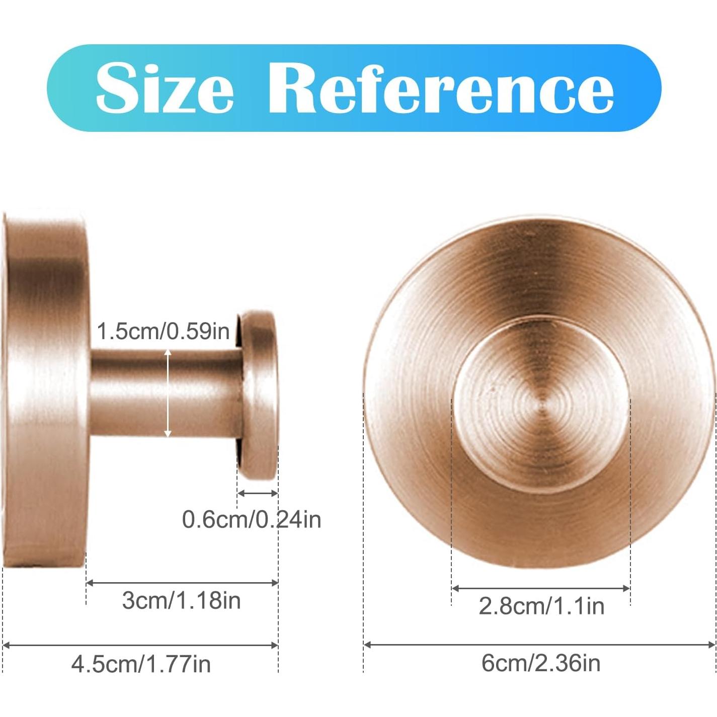 Ganchos de Ventosa Gestarich Oro Rosa 2 Piezas Acero Inoxidable