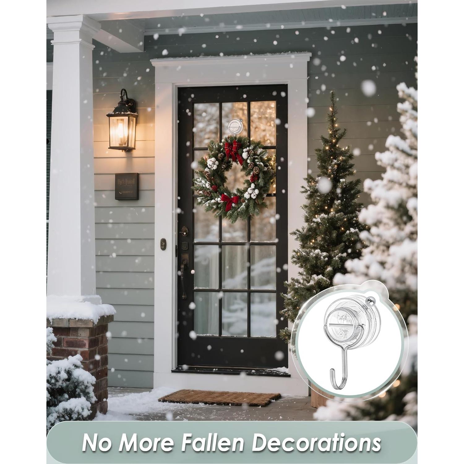 Ganchos de Ventosa Transparentes Jadkysarh - Paquete de 2