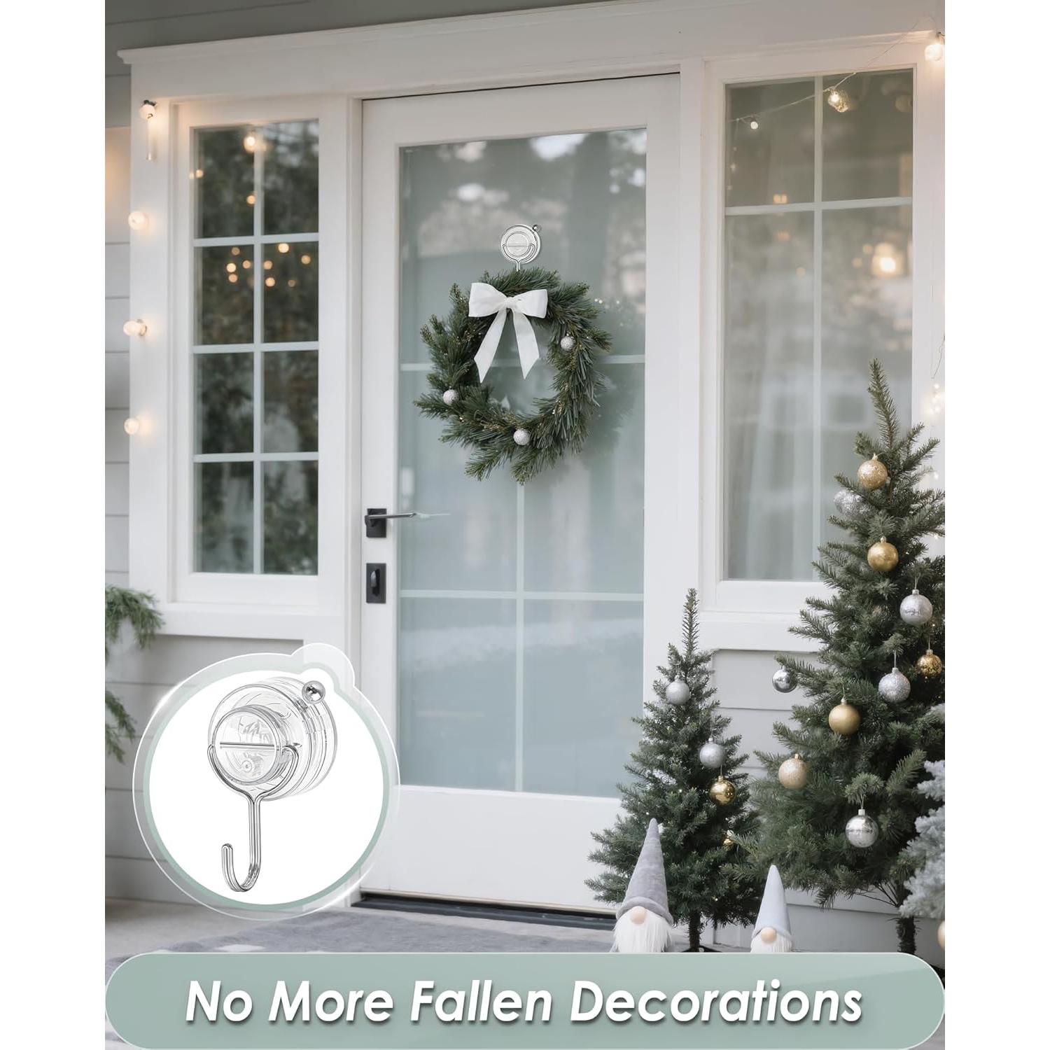 Ganchos de Ventosa Transparentes Jadkysarh - Paquete de 2