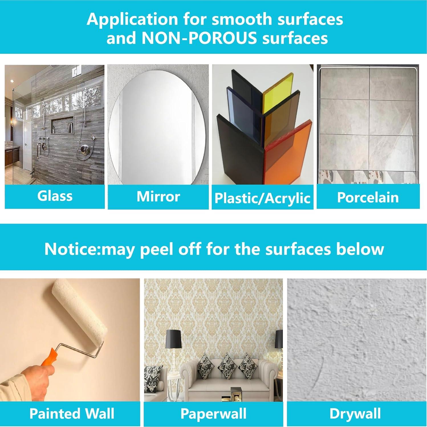 2pcs Suction Cup Hooks for Shower,Inside Shower,Wall,Bathroom,Bedroom,Kitchen,Door,Glass Window, Mirror, Tile, No Drilling Hanging for Towels,Robes,Loofah,hat,Clothing,Wreath (Silver)