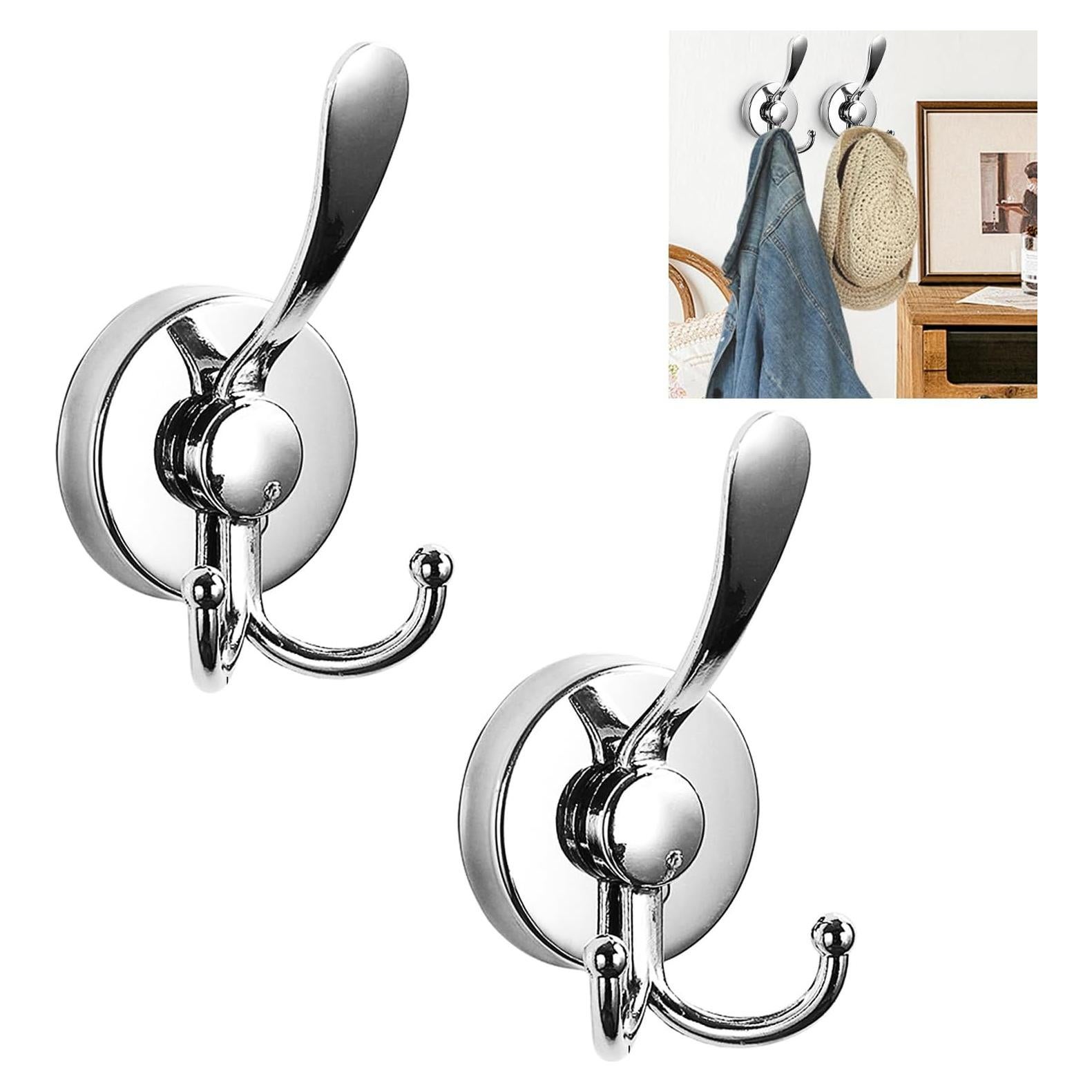 Ganchos de Ventosa Canumer 2PCS Acero Inoxidable Alta Resistencia