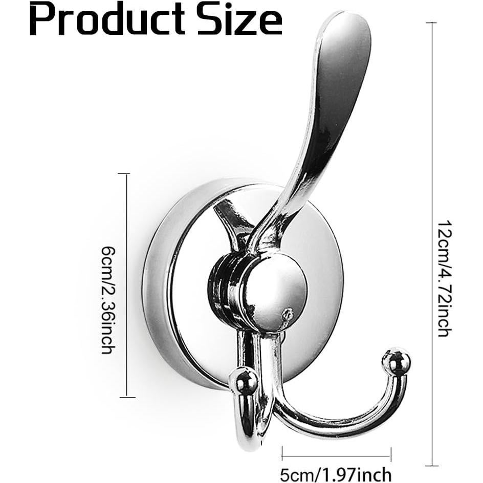 Ganchos de Ventosa Canumer 2PCS Acero Inoxidable Alta Resistencia