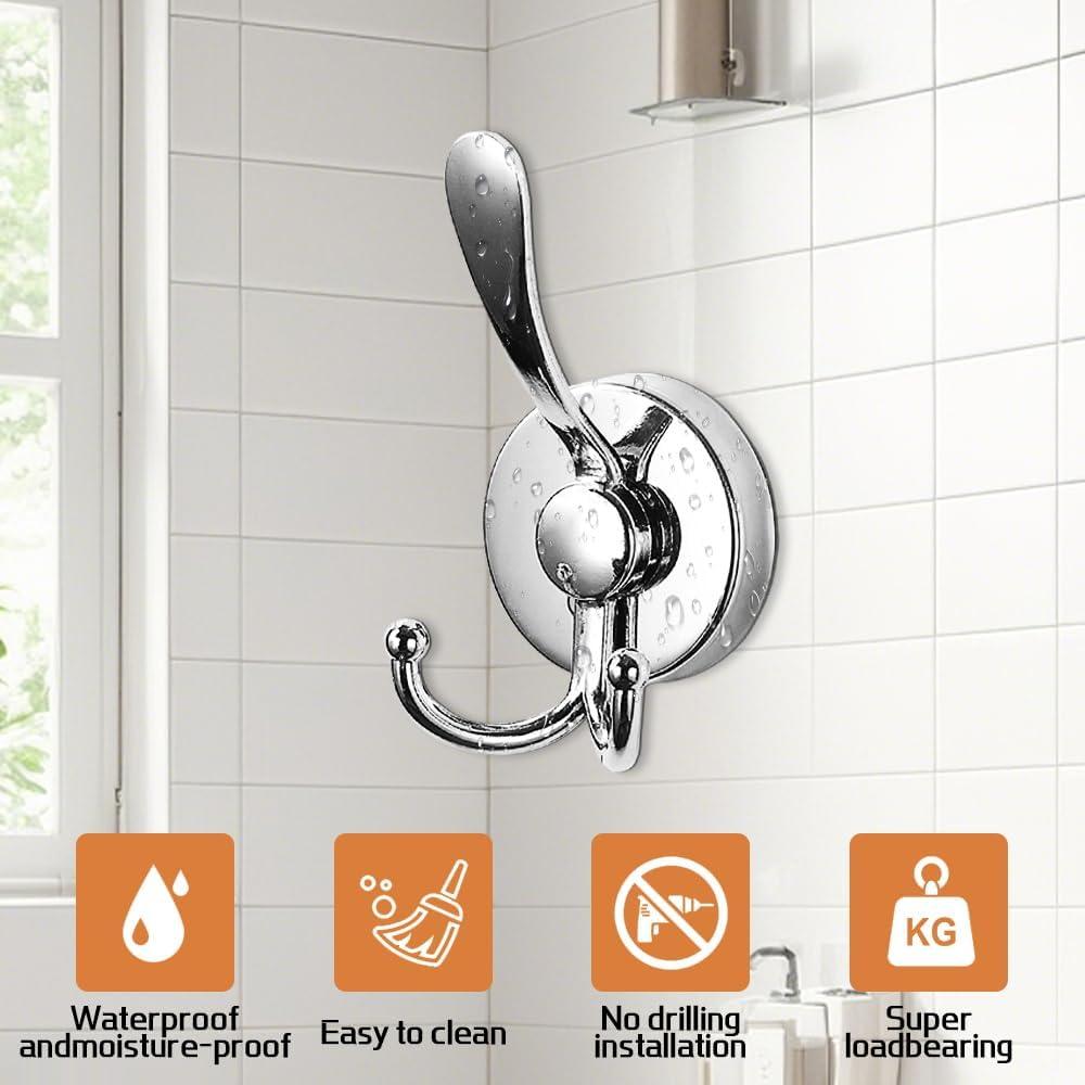 Ganchos de Ventosa Canumer 2PCS Acero Inoxidable Alta Resistencia