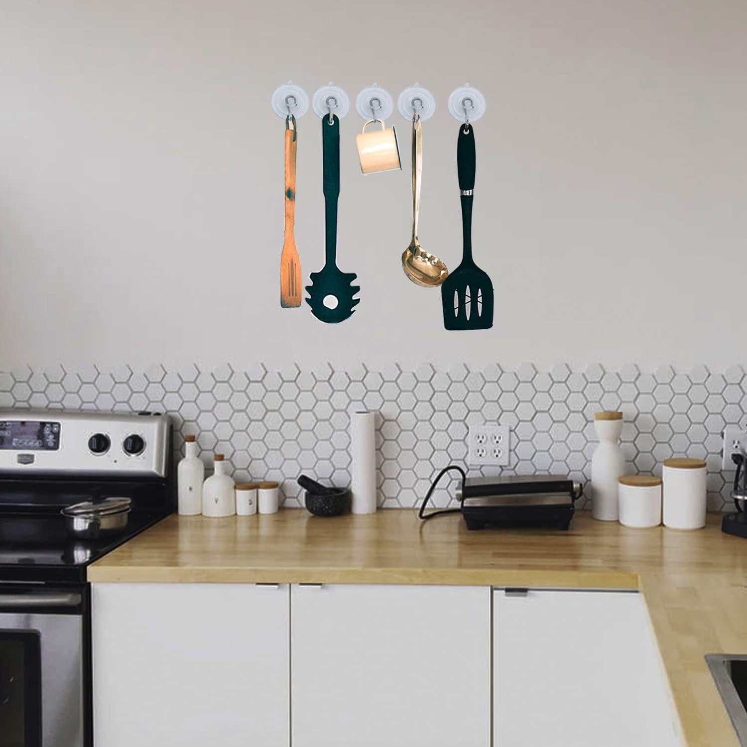 Ganchos de Ventosa Multiusos ETwinCoo - 12 Piezas, 3 Tamaños