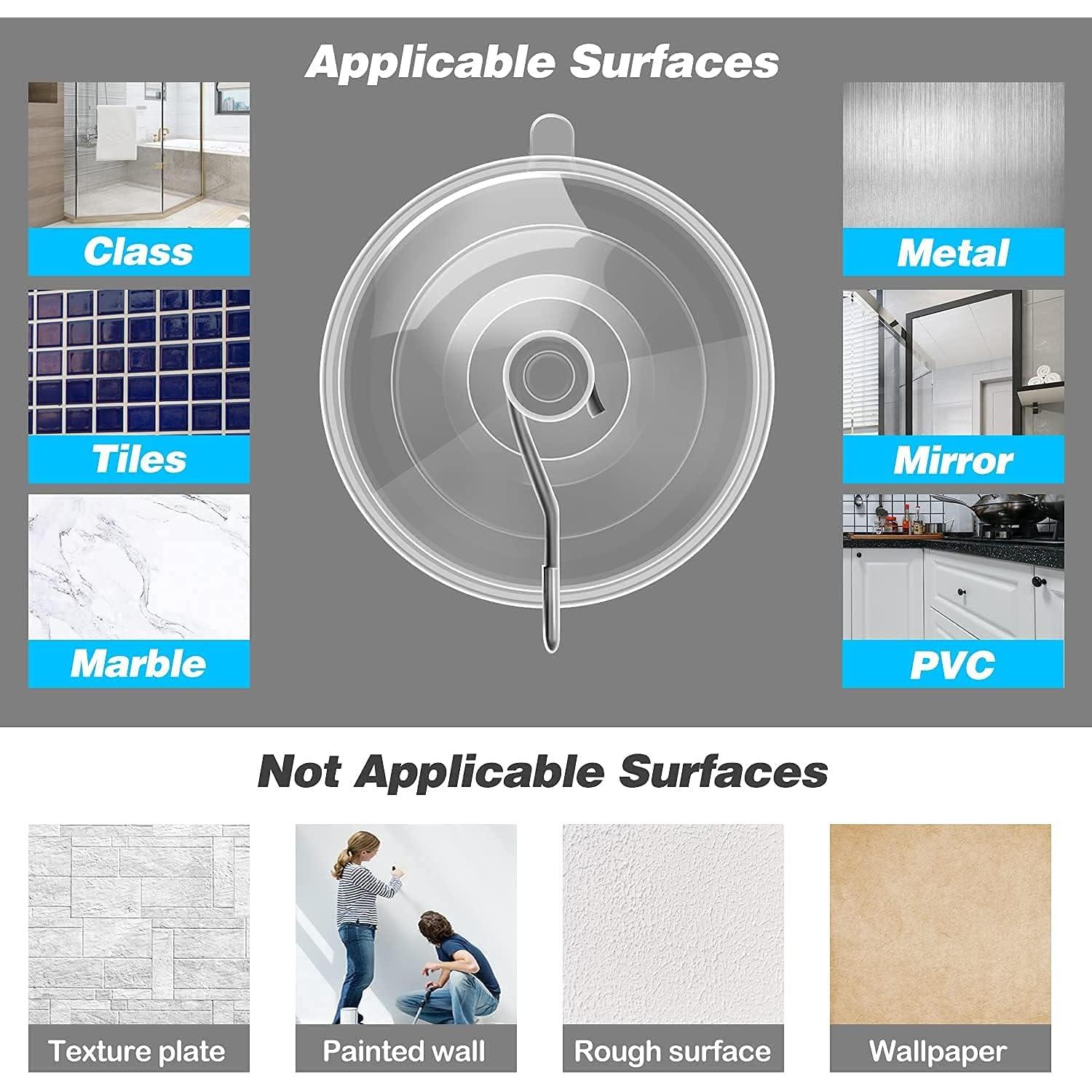 Ganchos de Ventosa Multiusos ETwinCoo - 12 Piezas, 3 Tamaños