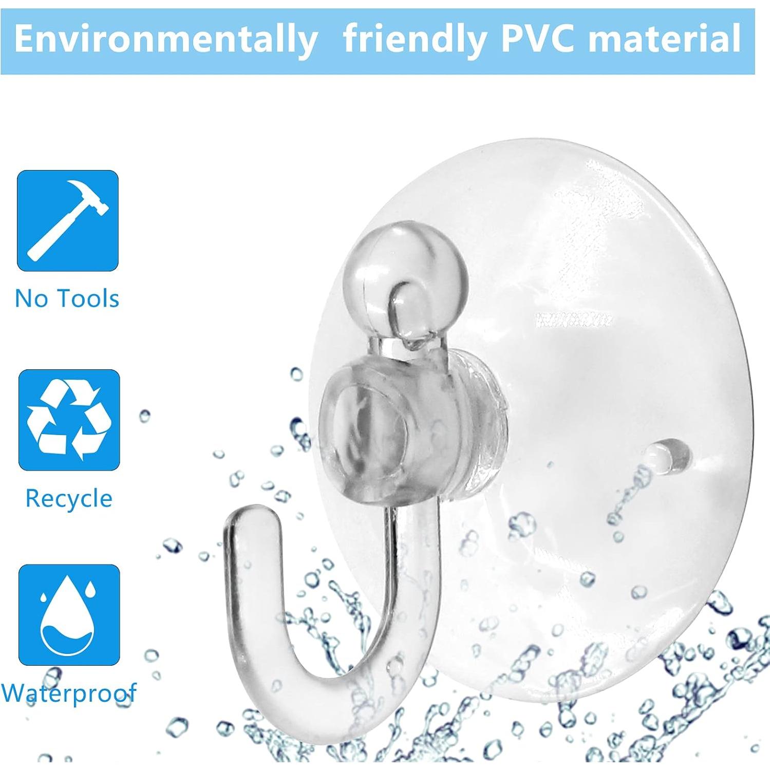 Ganchos de Ventosa Transparentes Piutouyar 20 Pcs 30mm