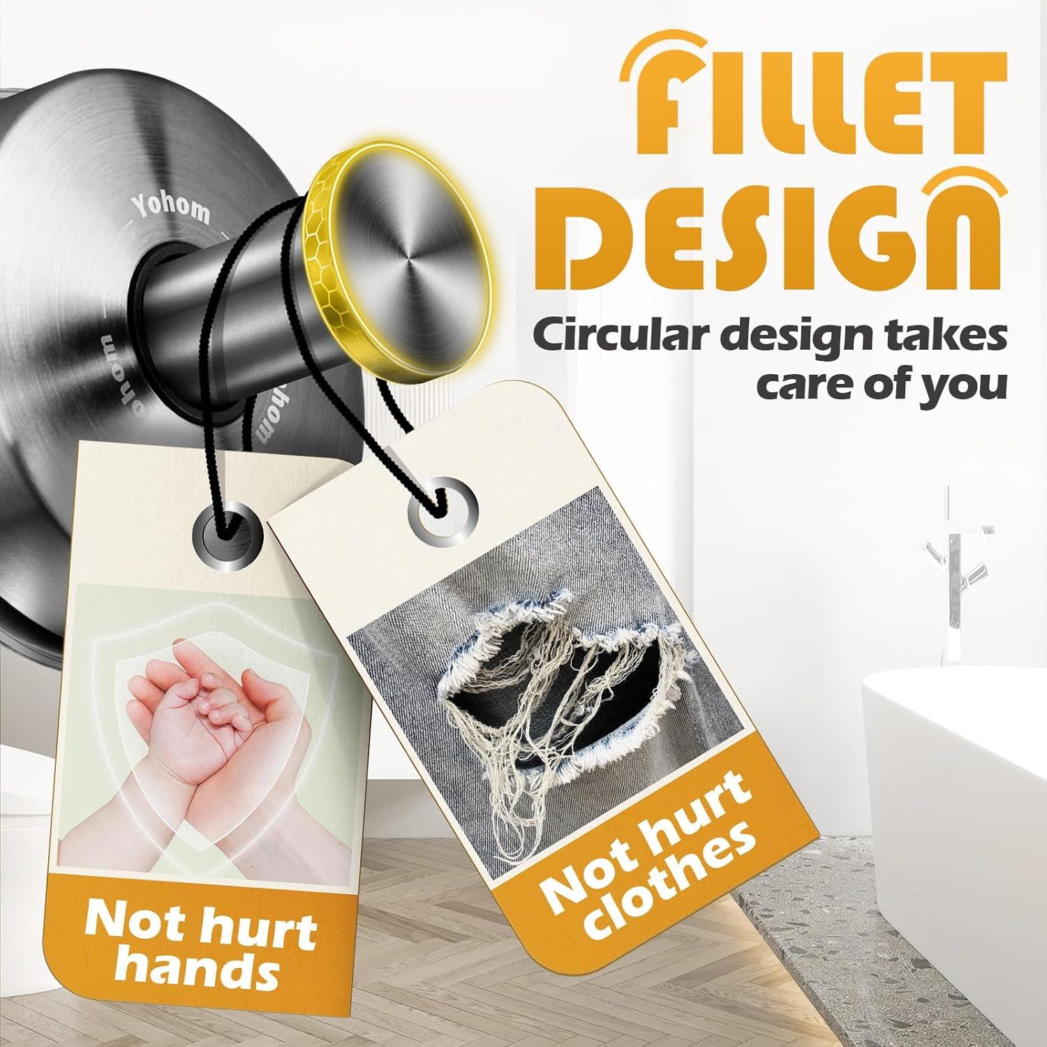 Ganchos de Ventosa YOHOM para Ducha y Baño - Acero Inoxidable