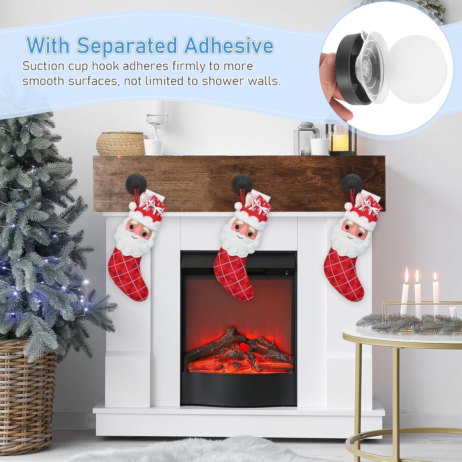 Ganchos de Ventosa Removibles HangerSpace - 2 Piezas, Negro Mate