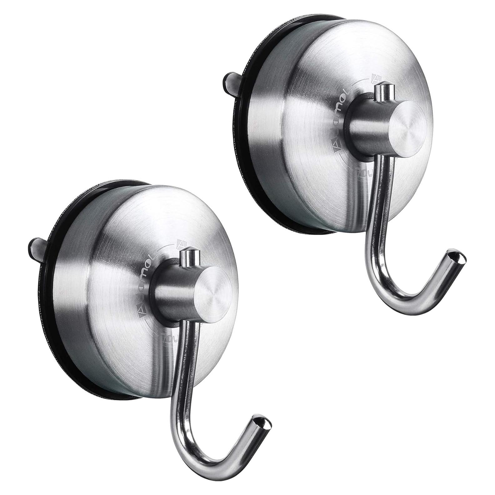 Gancho de Ducha JOMOLA con Ventosa 2PCS Acero Inoxidable